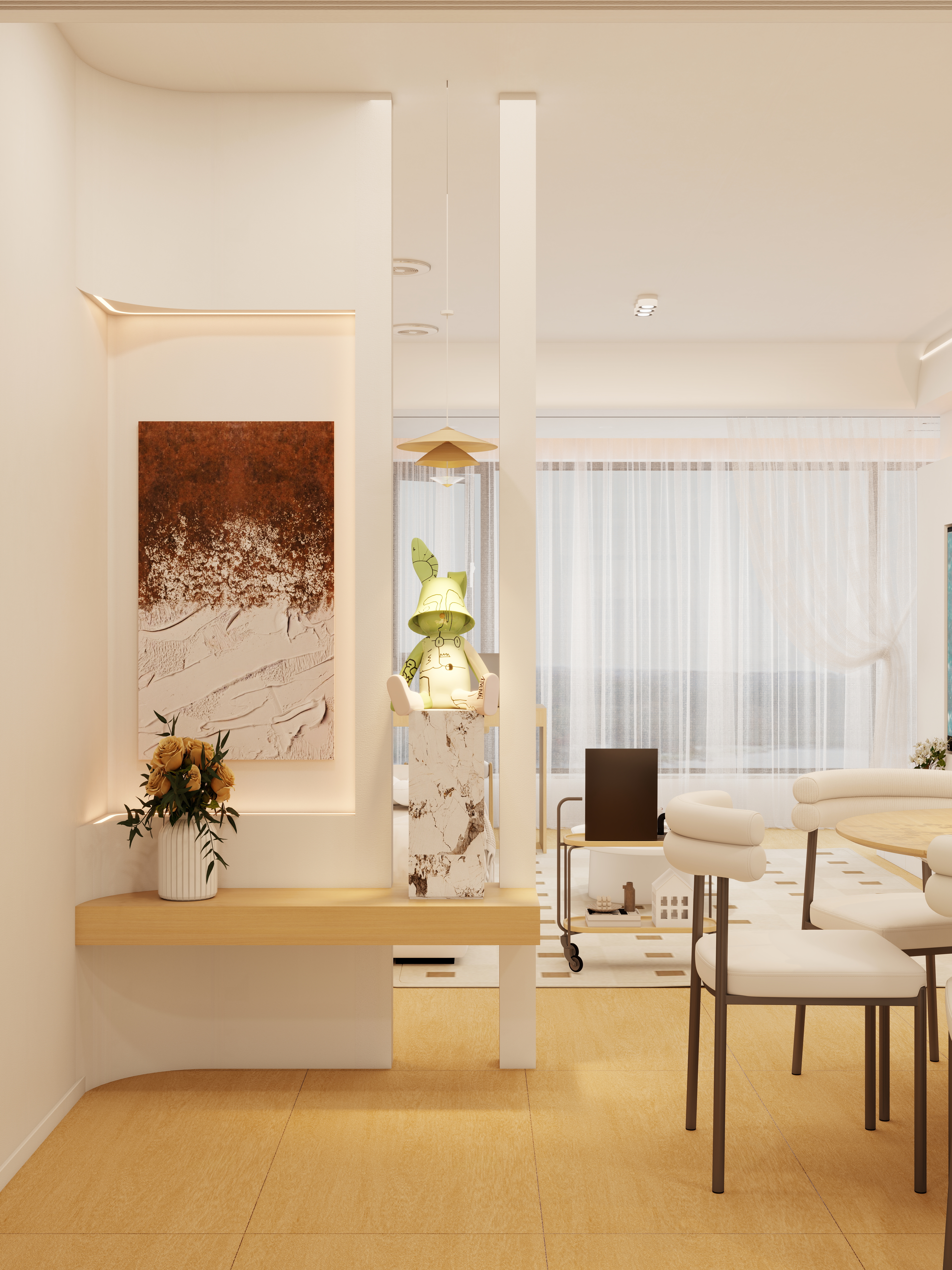 养猫-通江云境97㎡装修效果图