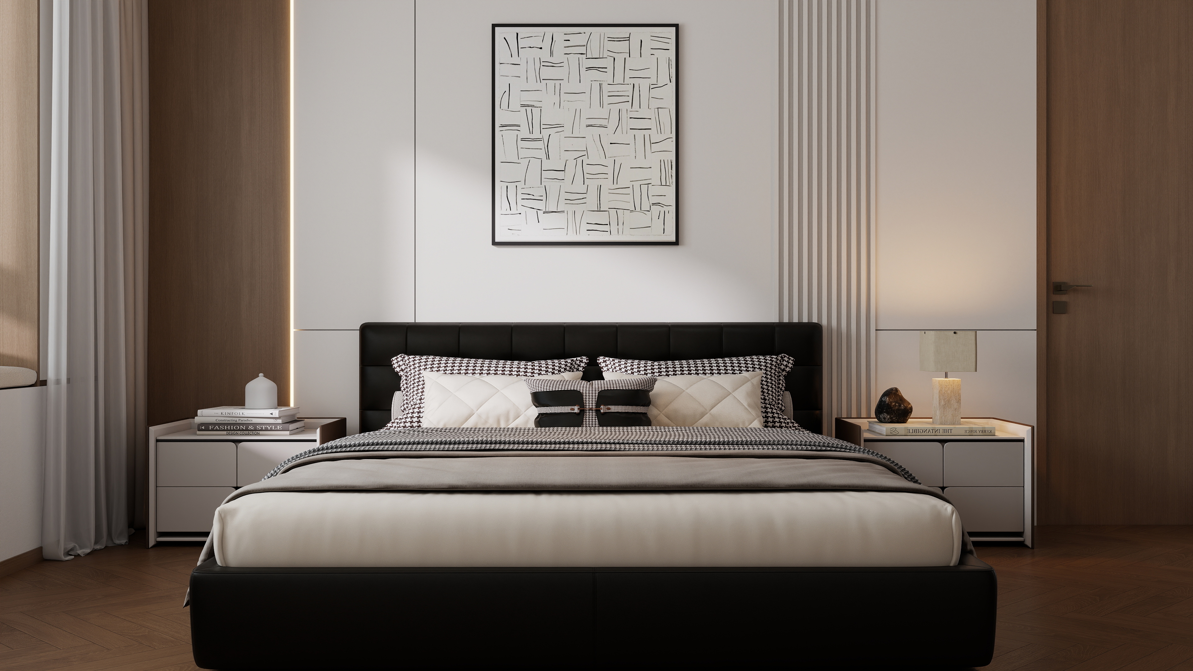 李佳洋-城市花园120平意式3室装修效果图