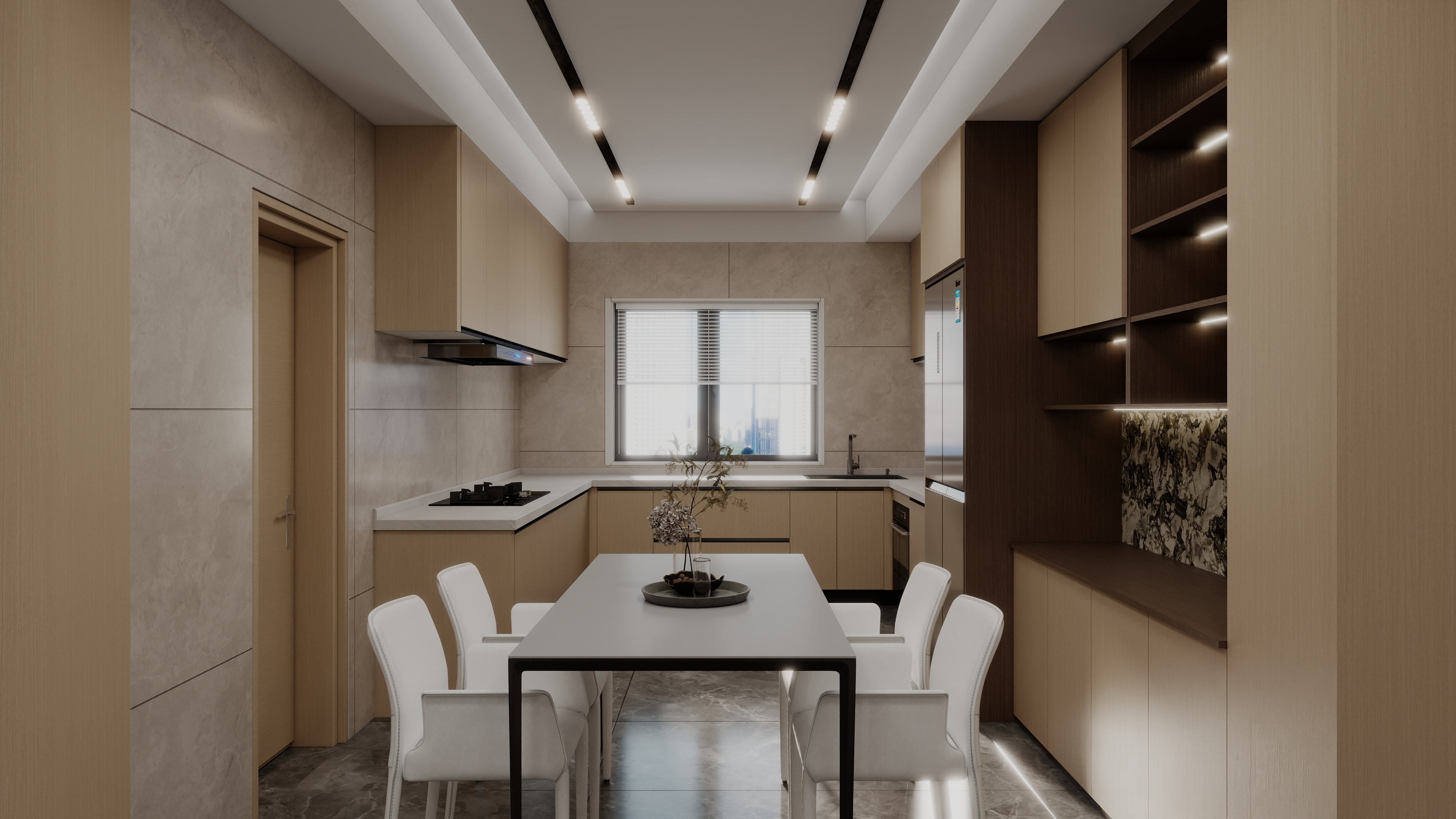 珈源工作室-原木意式风装修效果图