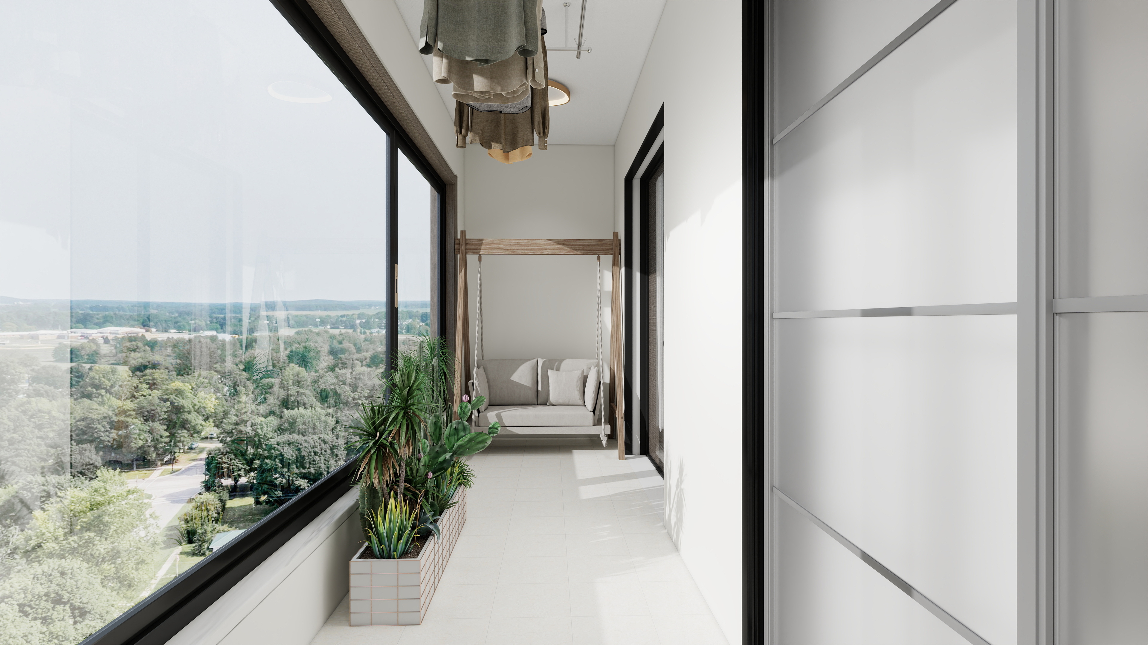 1372*OKbJ-广州华商职业学院 - 邵天杰一层阳台装修效果图第3张