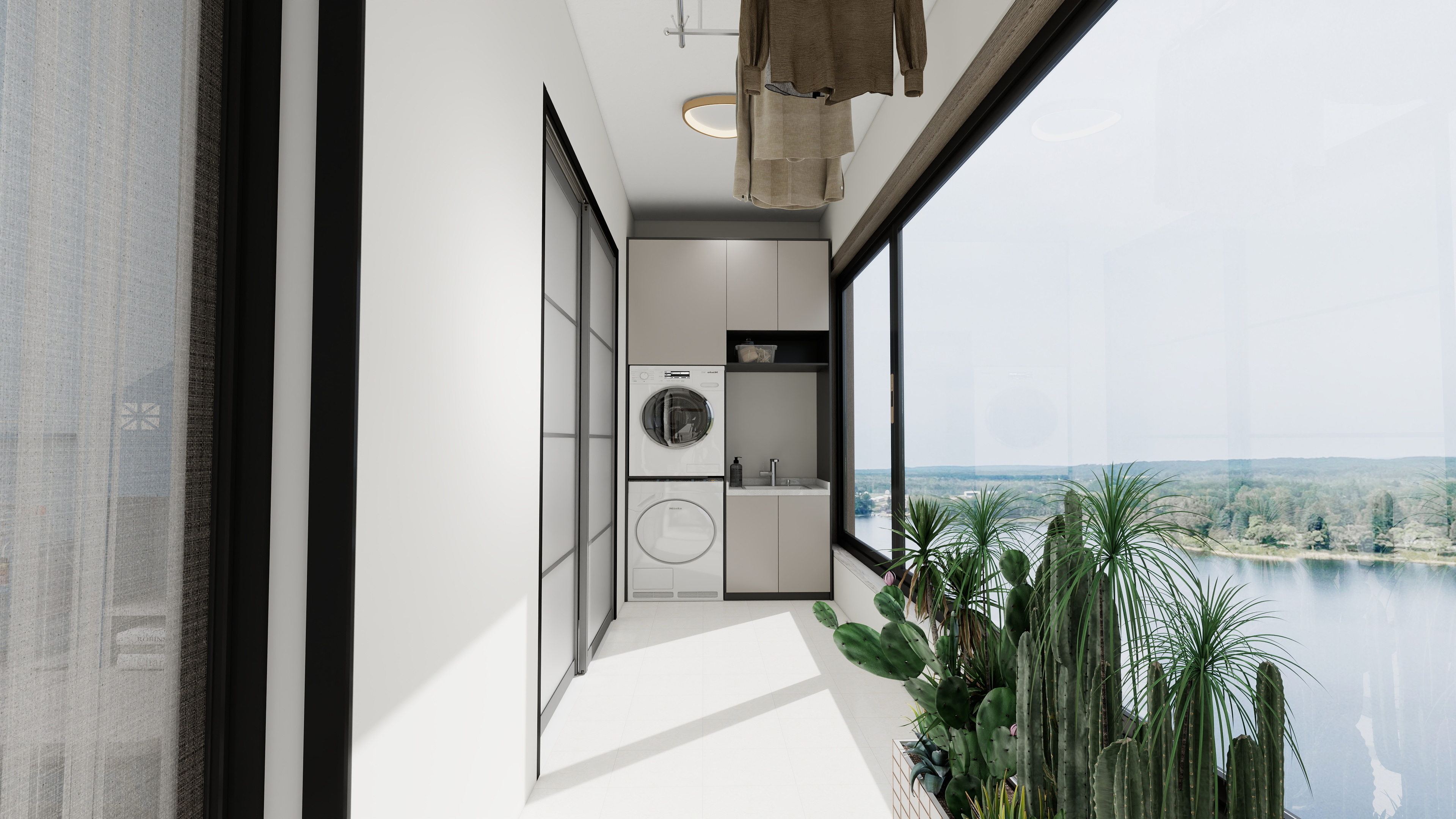 1372*OKbJ-广州华商职业学院 - 邵天杰一层阳台装修效果图第5张