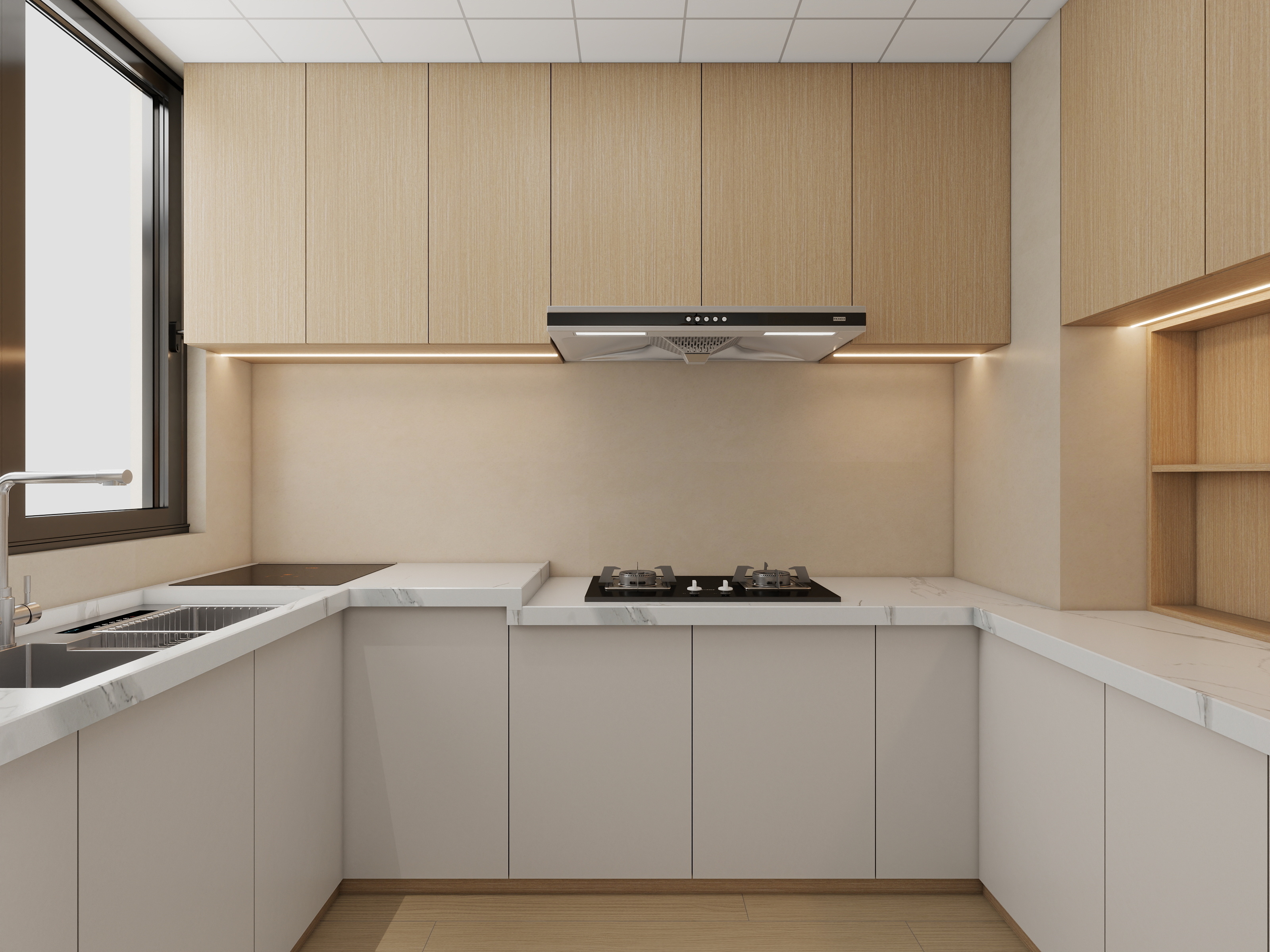 成爽-四川成都川农教师公寓（123平方现代原木三居室） 装修效果图