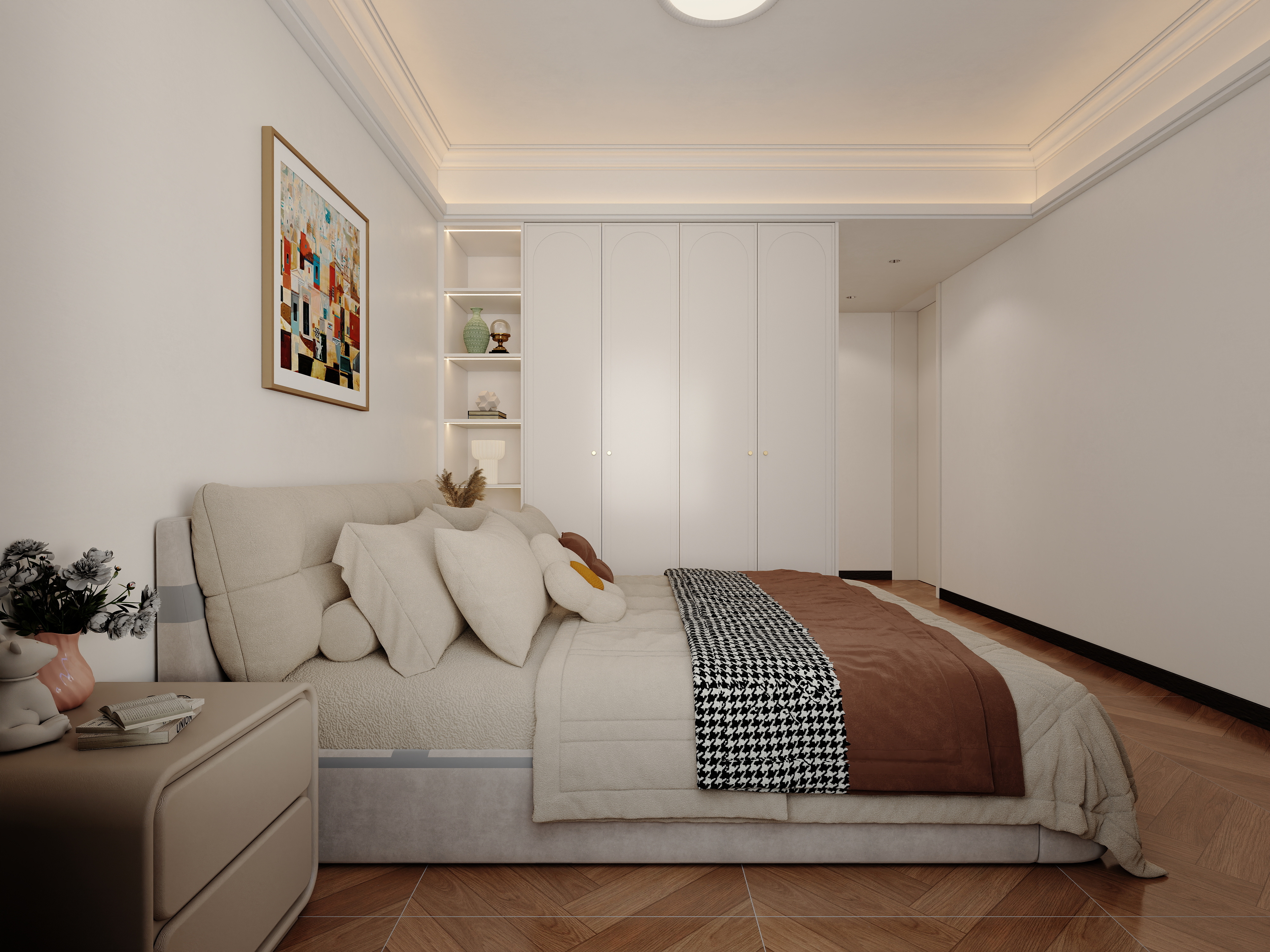 YY.洛洛-法式 146㎡  三室 装修效果图