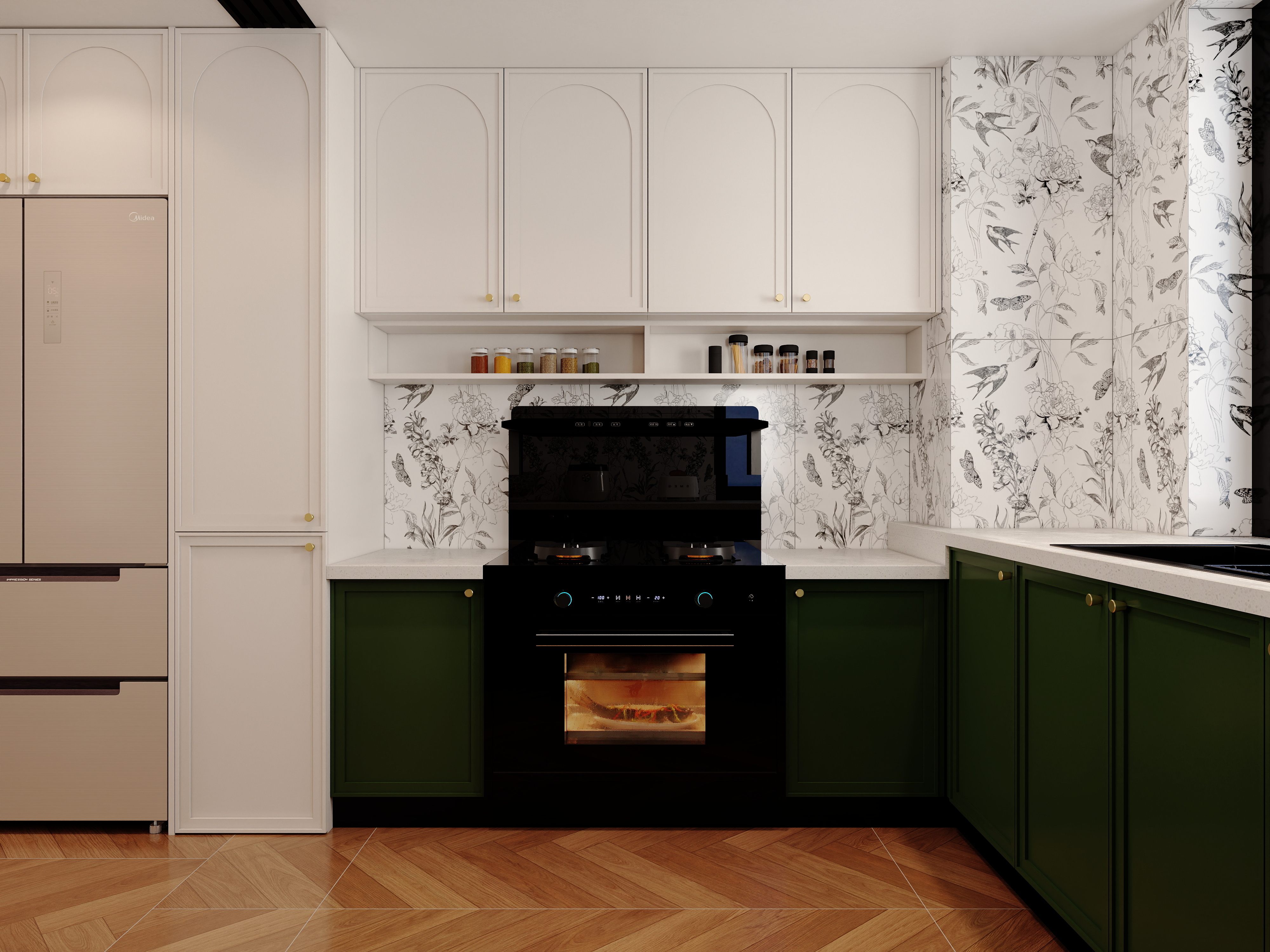 YY.洛洛-法式 146㎡  三室 装修效果图