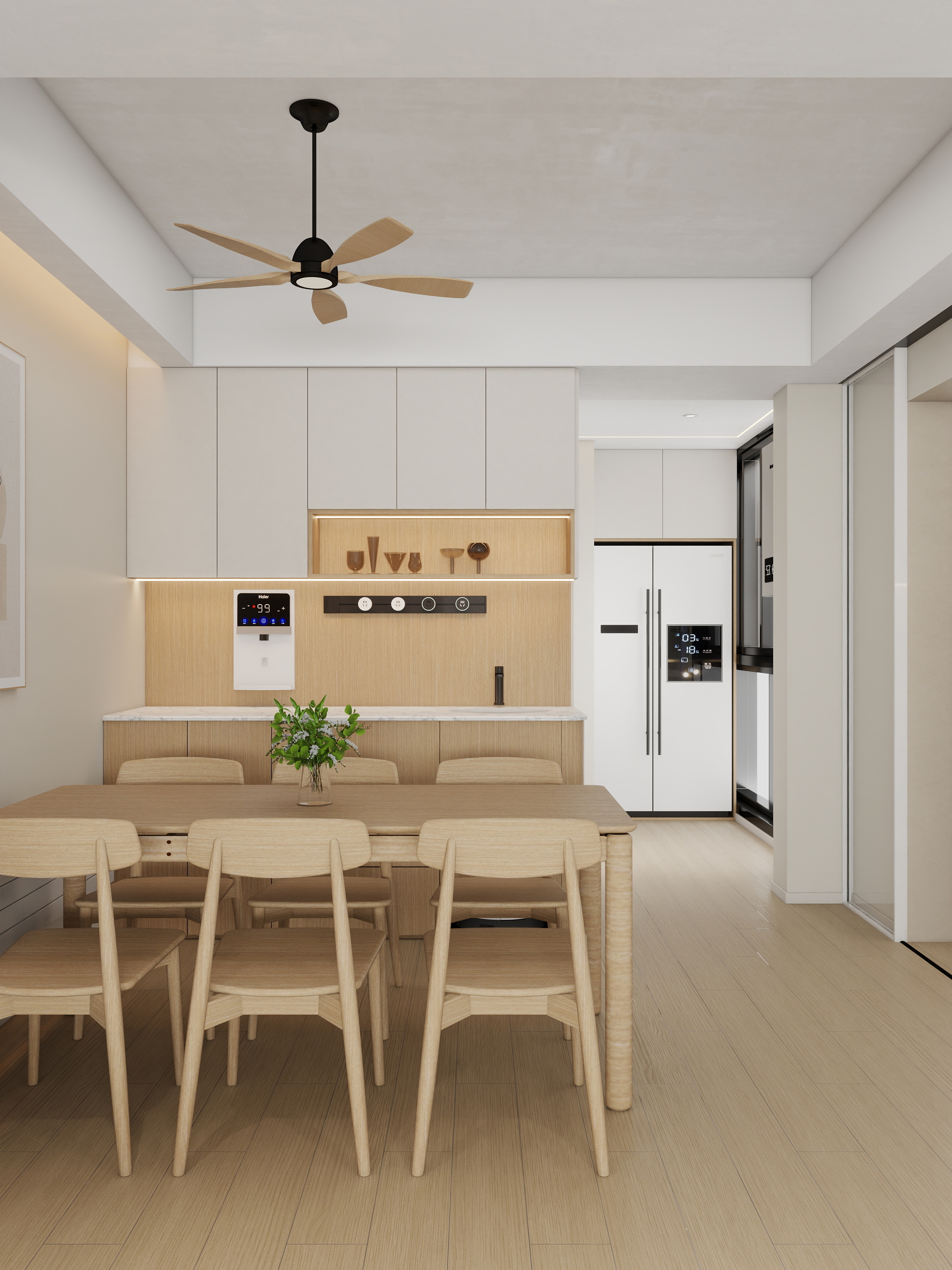 成爽-四川成都川农教师公寓（123平方现代原木三居室） 装修效果图