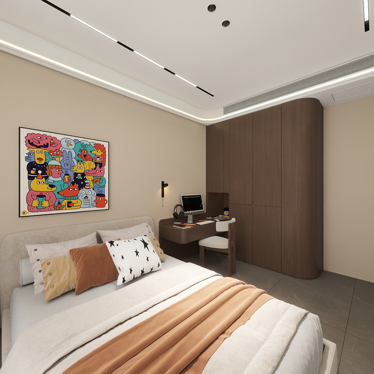 雷超-保利天珺143一层儿童房装修效果图第5张