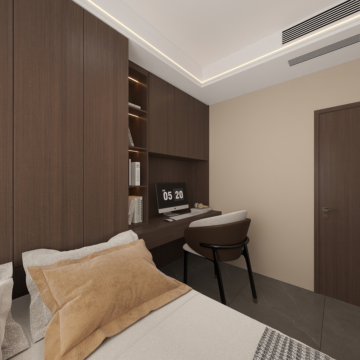 雷超-保利天珺143一层老人房装修效果图第5张