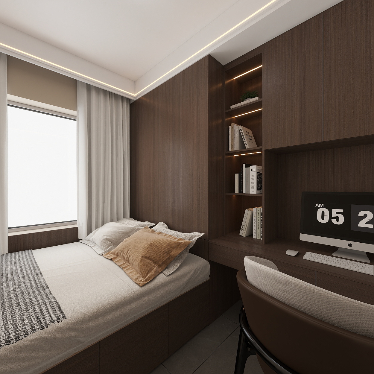 雷超-保利天珺143一层老人房装修效果图第4张