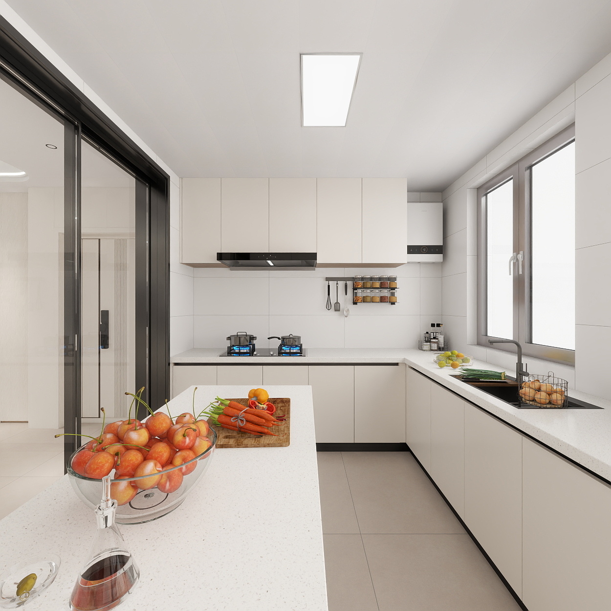 雷超-保利天珺143一层厨房装修效果图第5张