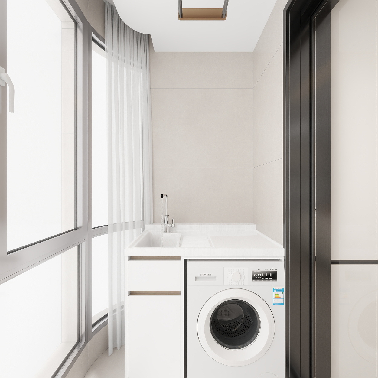 雷超-保利天珺143一层生活阳台装修效果图第4张