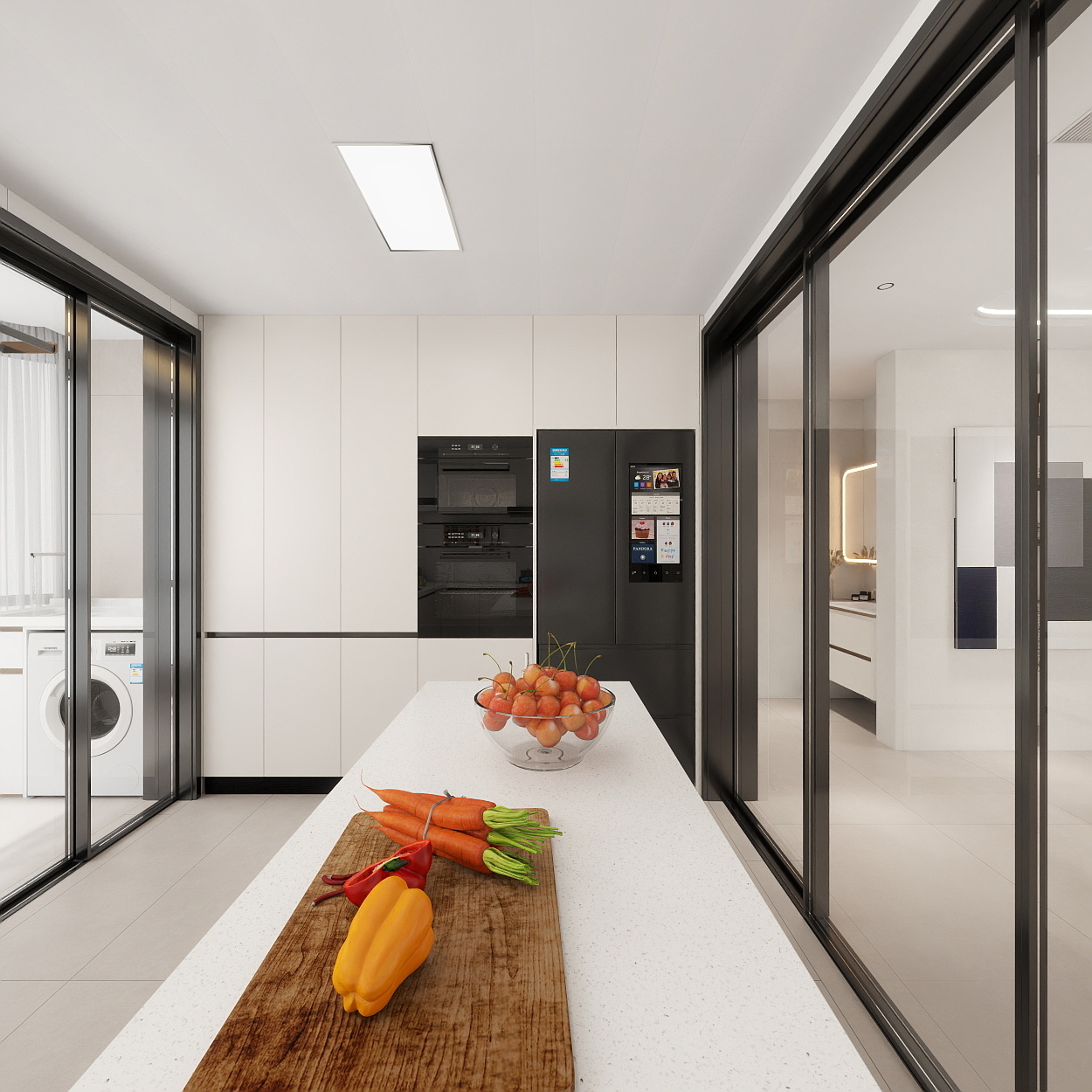 雷超-保利天珺143一层厨房装修效果图第4张