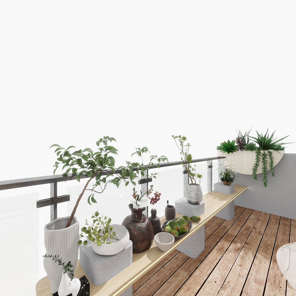 雷超-保利天珺143一层露台装修效果图第5张