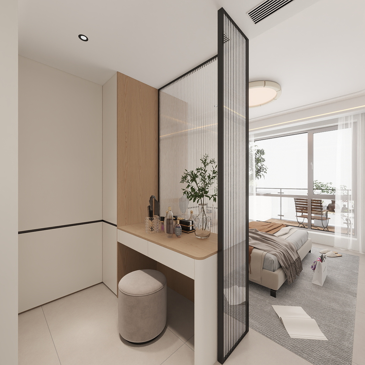 雷超-保利天珺143一层主卧装修效果图第4张