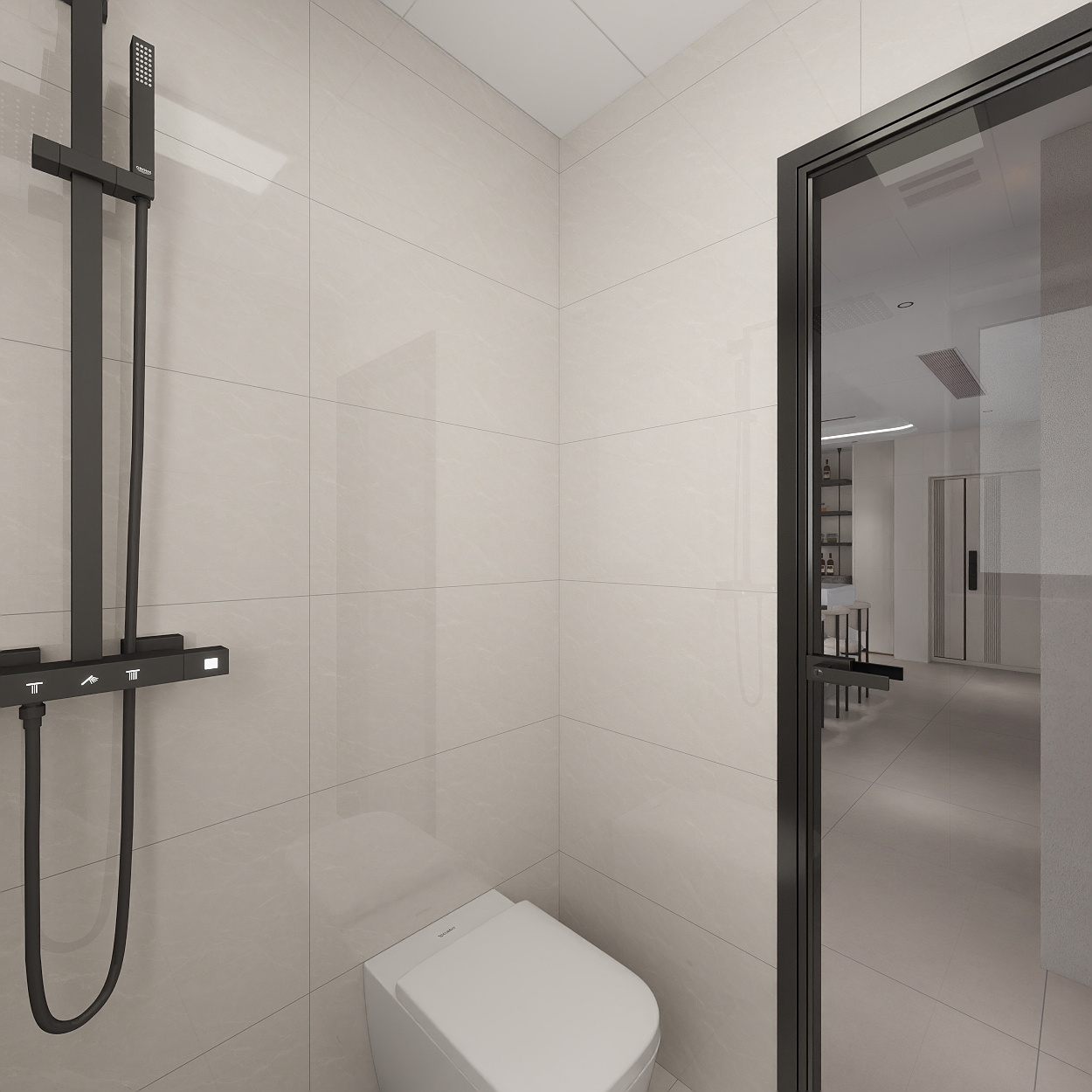 雷超-保利天珺143一层次卫装修效果图第5张