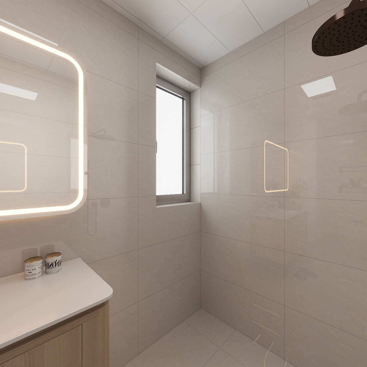 雷超-保利天珺143一层主卫装修效果图第4张