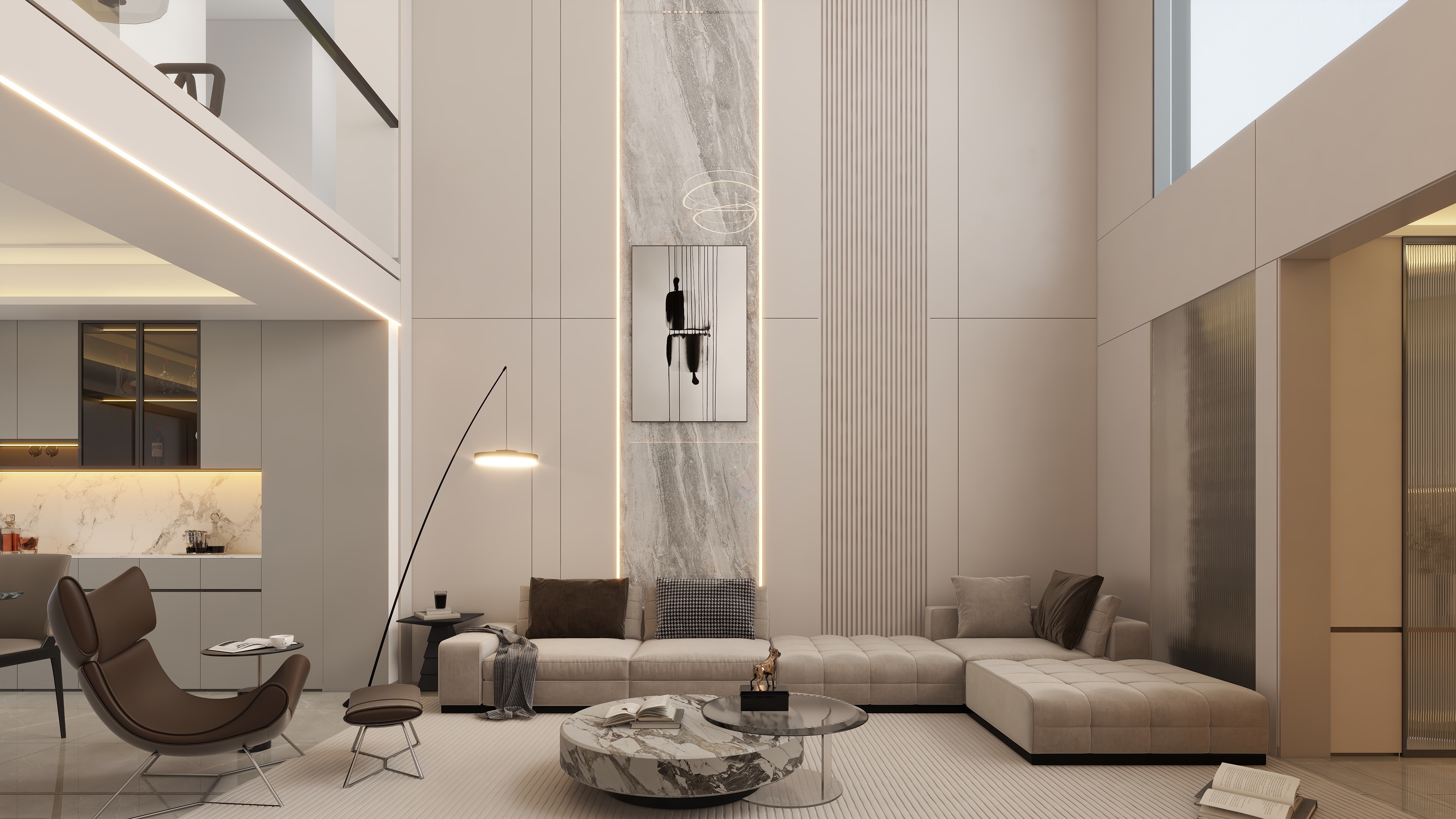 星空设计500一套-轻奢143㎡装修效果图