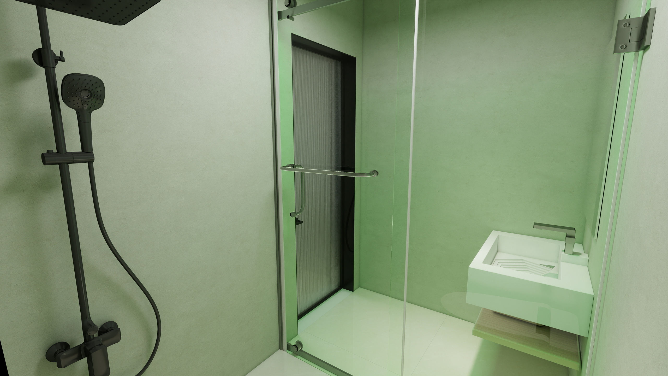 厙厾-138㎡3室一层主卫装修效果图第2张