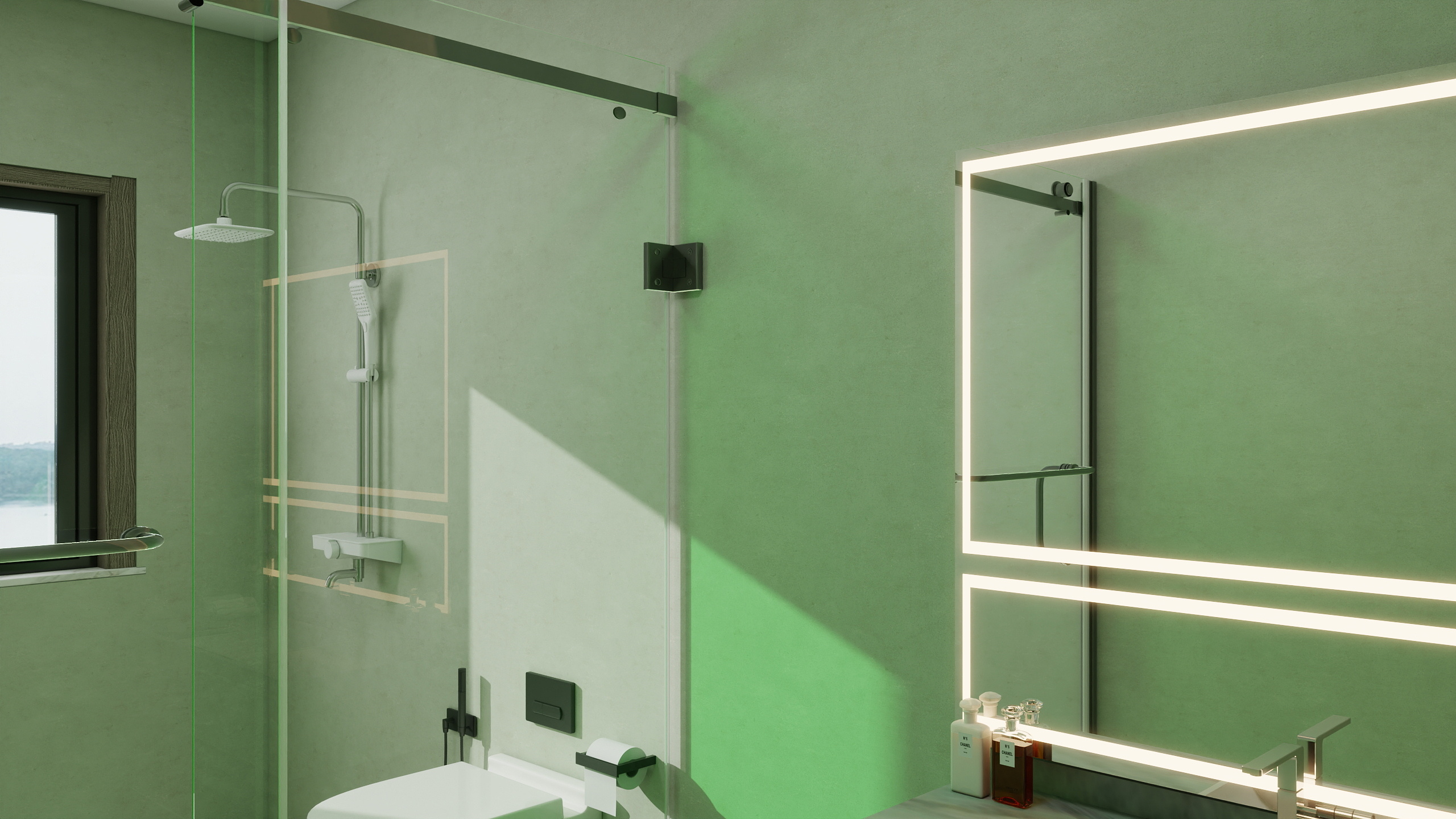 厙厾-138㎡3室一层次卫装修效果图第2张