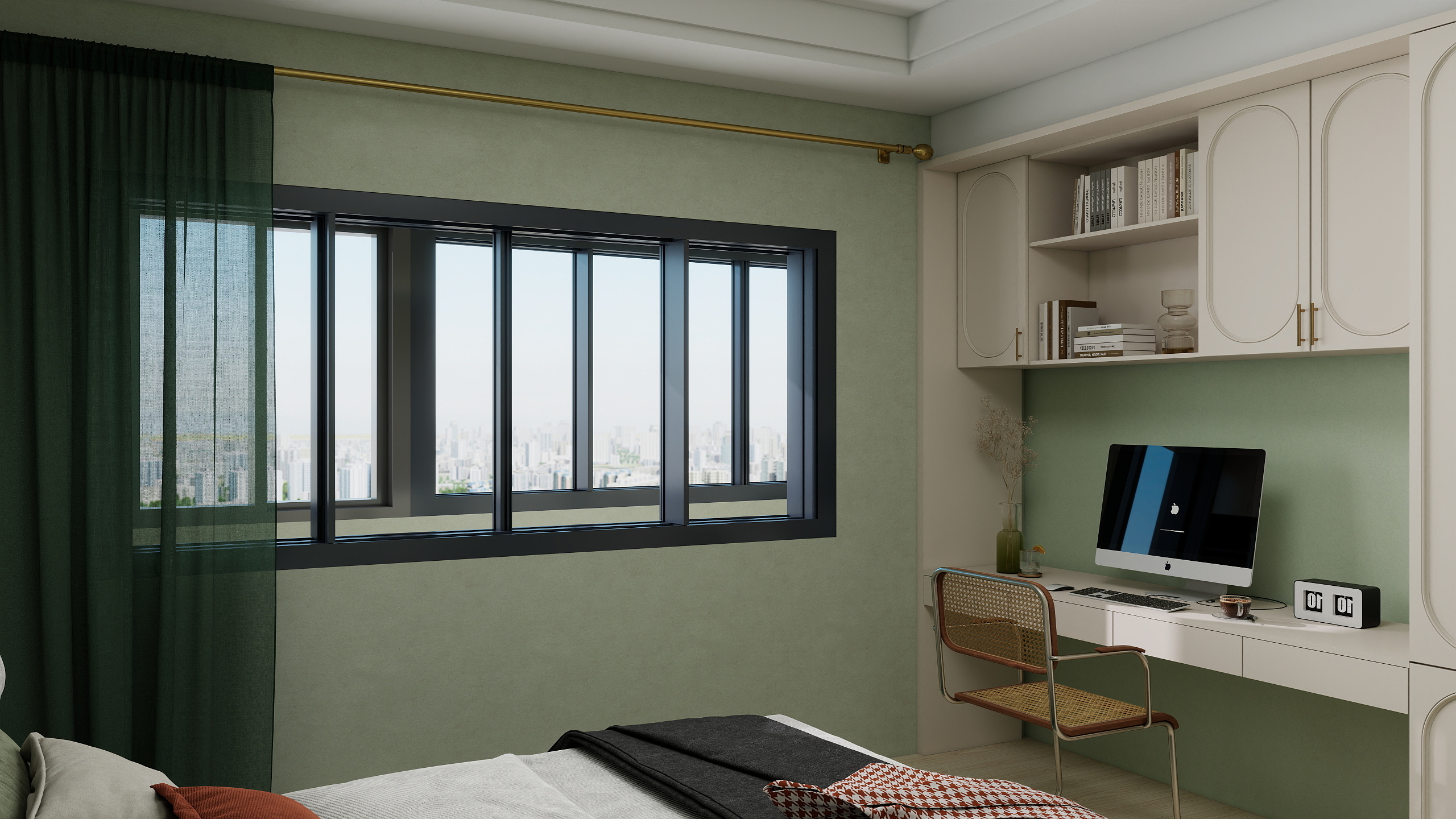 厙厾-138㎡3室一层主卧装修效果图第3张