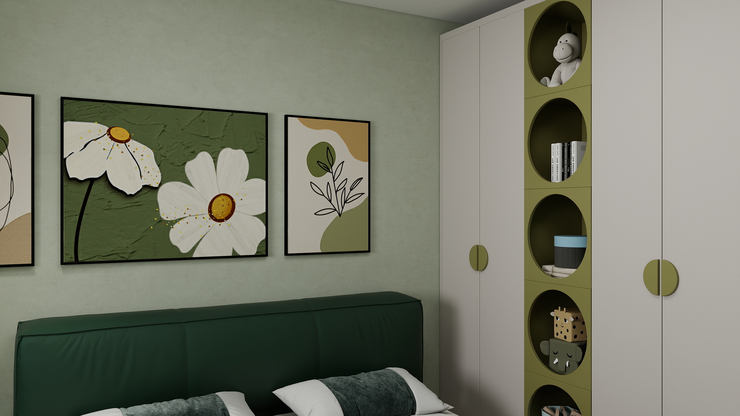 厙厾-138㎡3室一层次卧装修效果图第1张