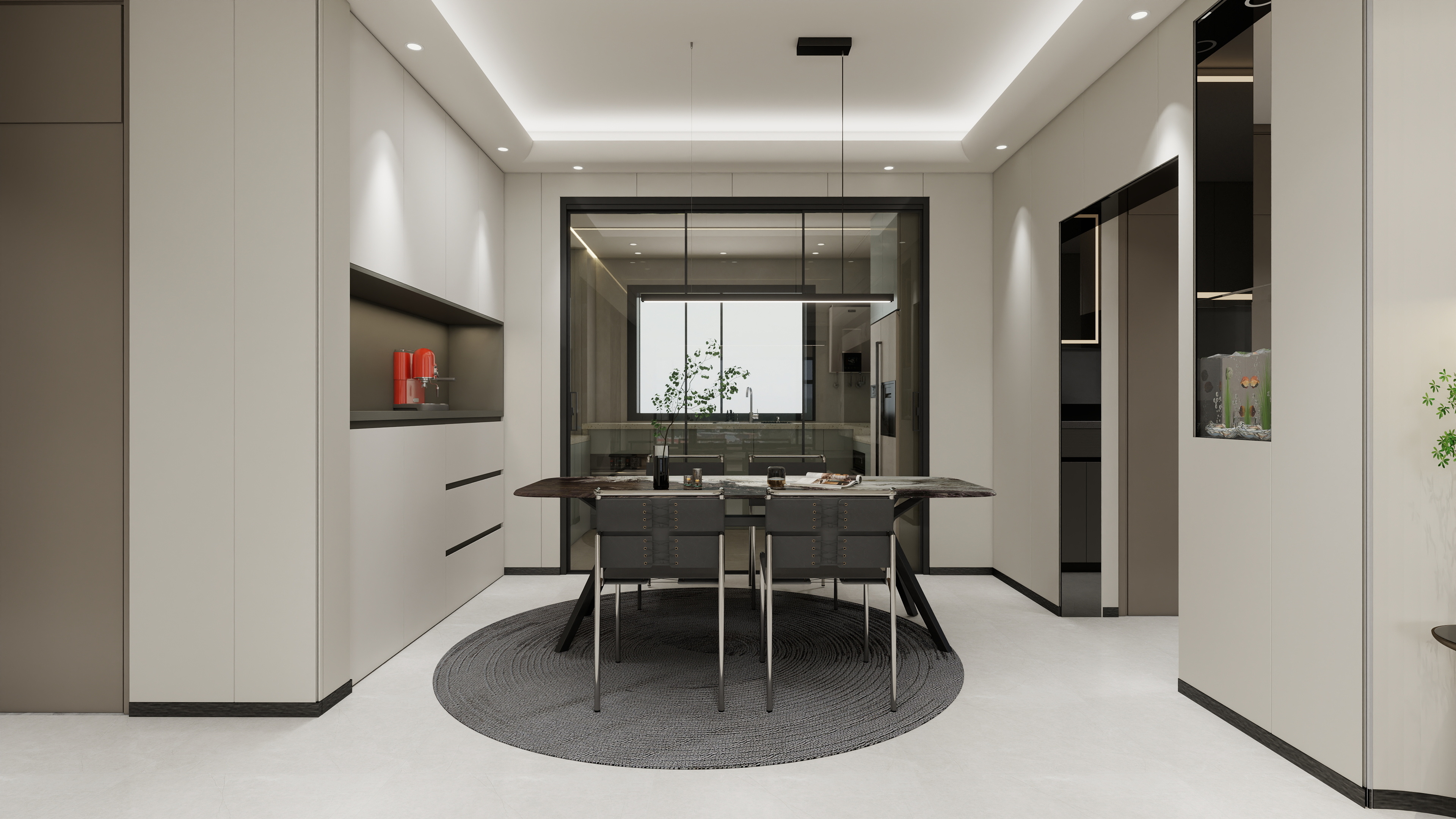 星空设计500-现代简约122㎡3室装修效果图