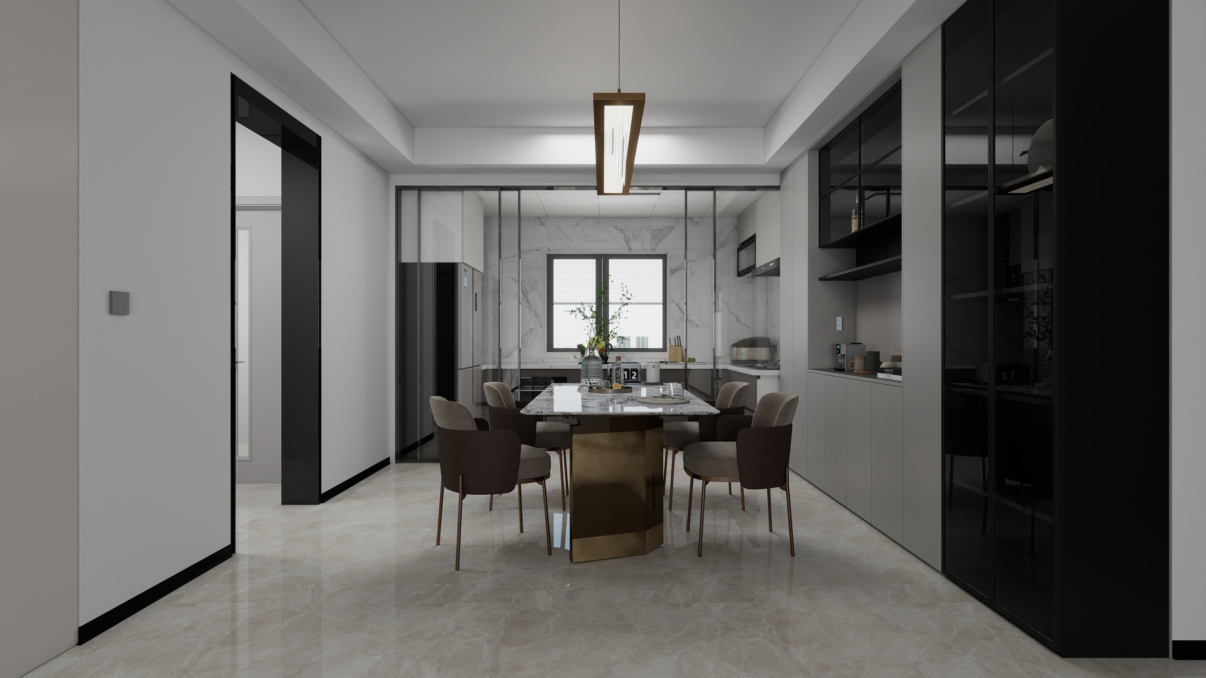 星空设计工作室design-现代简约130㎡3室装修效果图