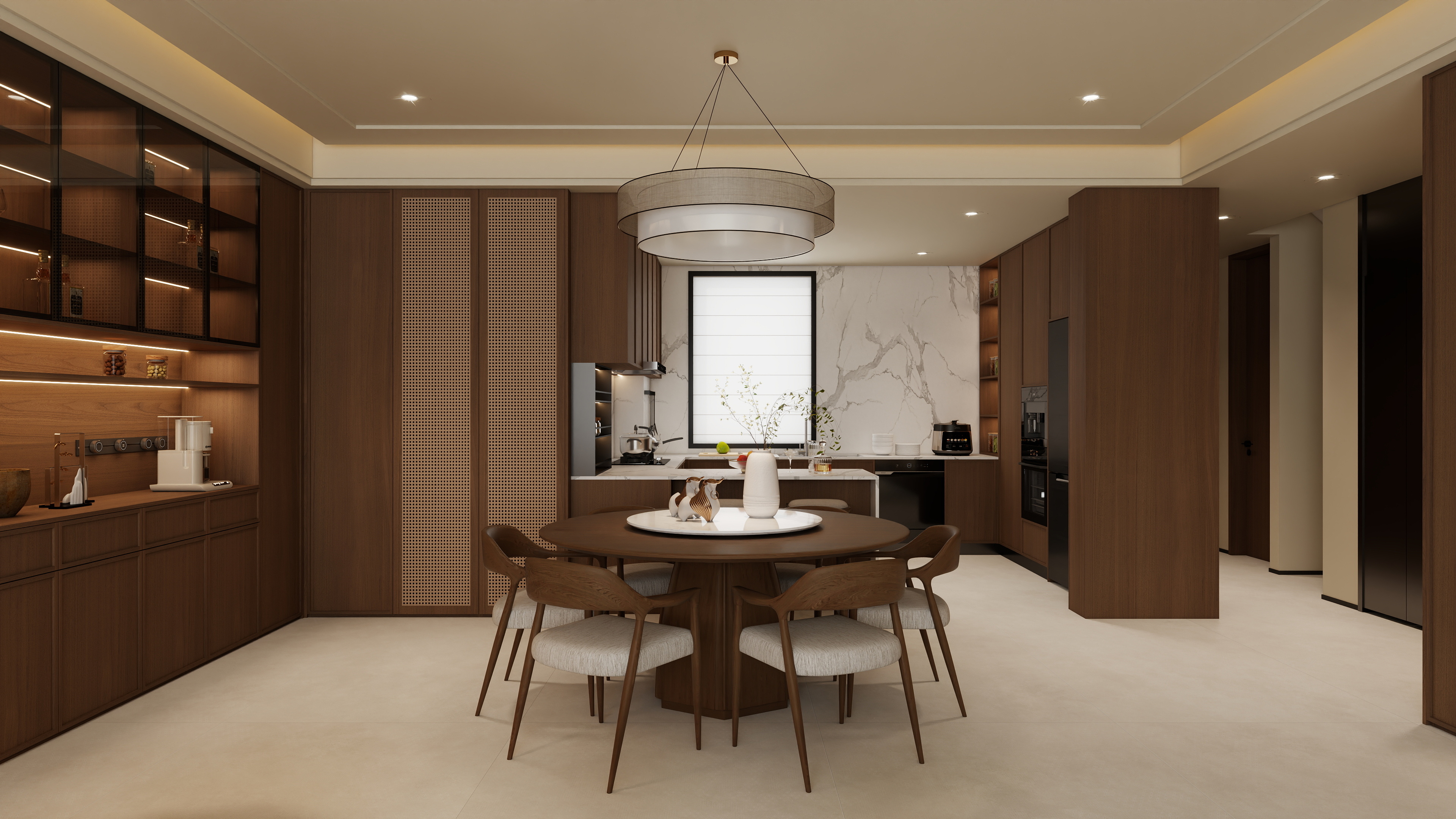 孙有权-『2025-11』70平丨宋氏美学客餐厅一层客餐厅装修效果图第1张