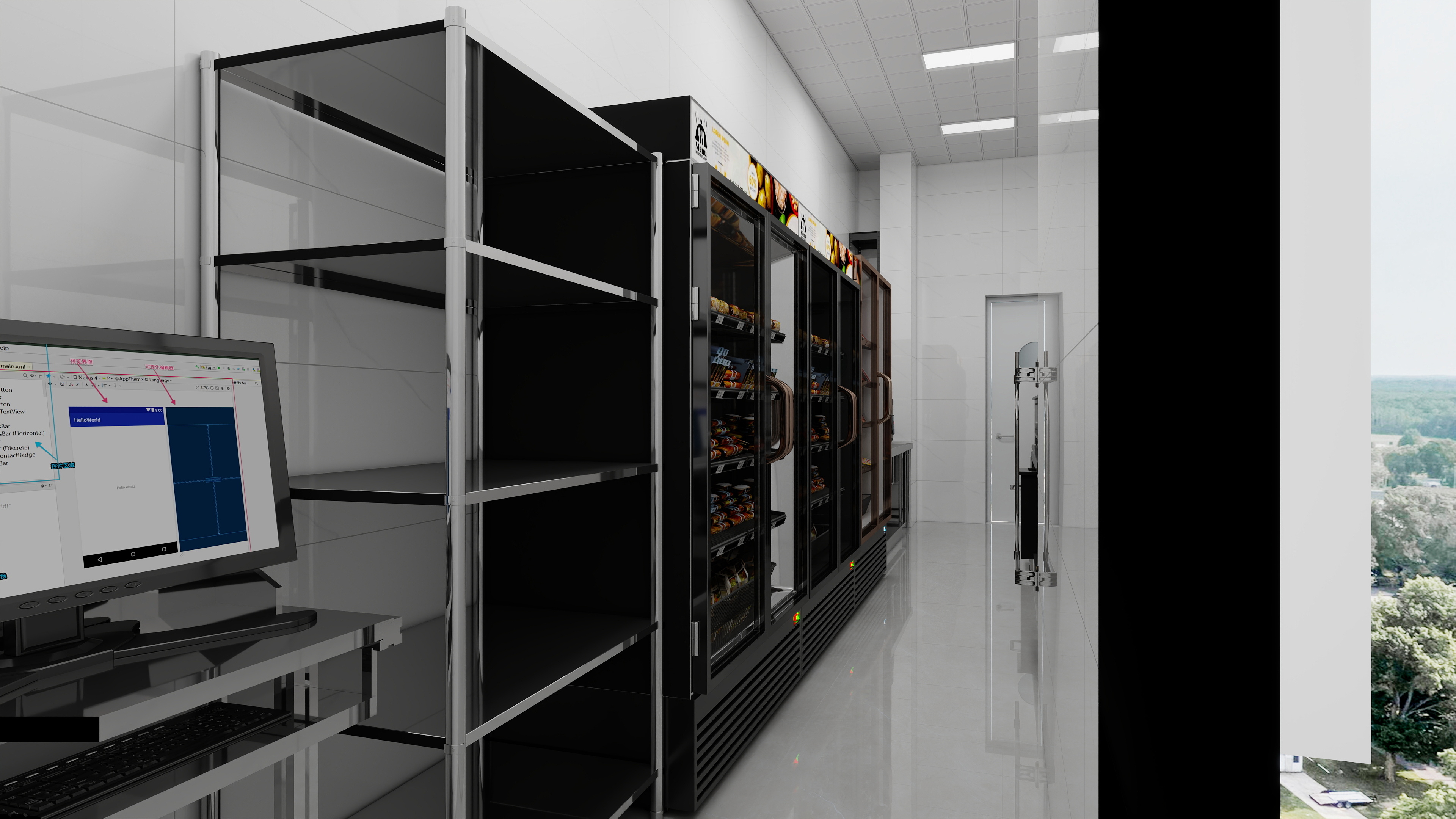 design-N1-火锅店厨房一层厨房装修效果图第2张