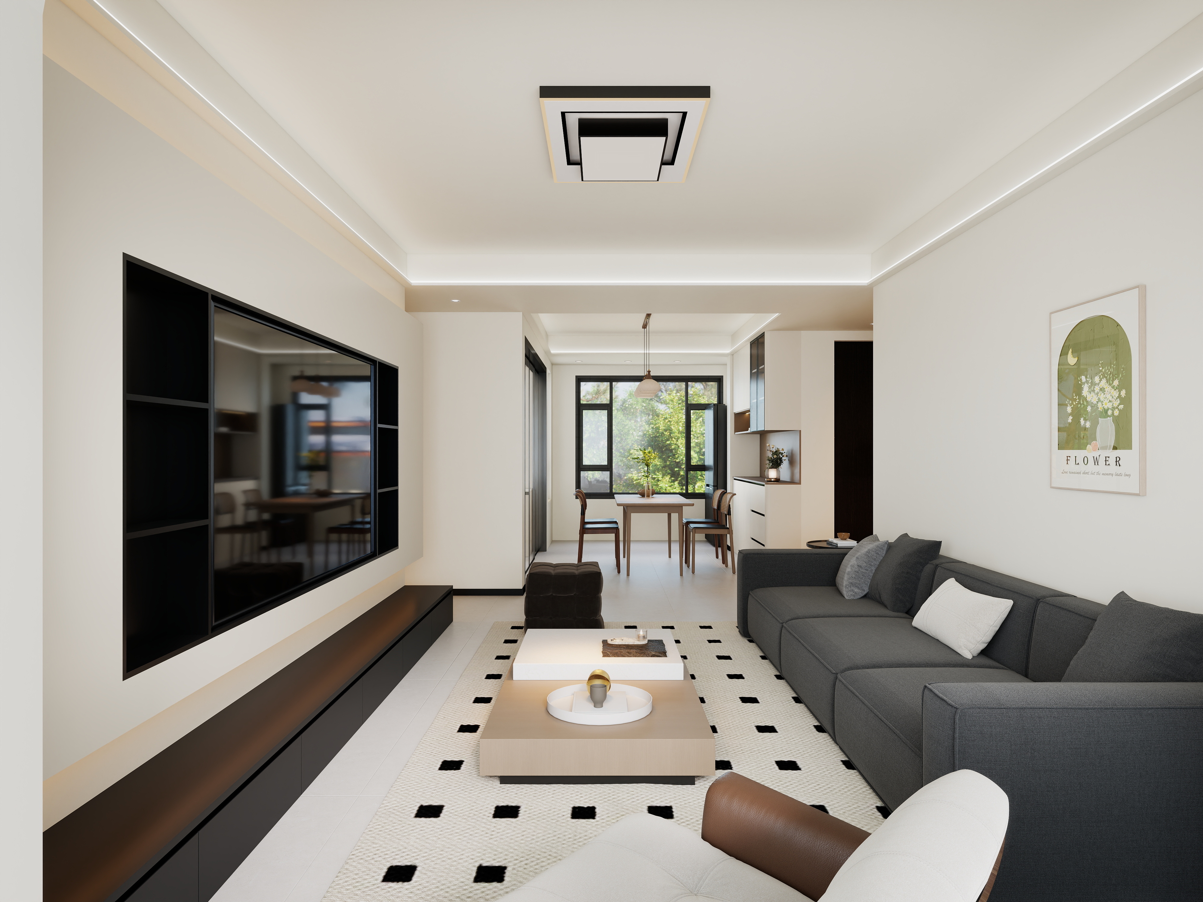 艺雅丽-122平现代简约-装修设计方案