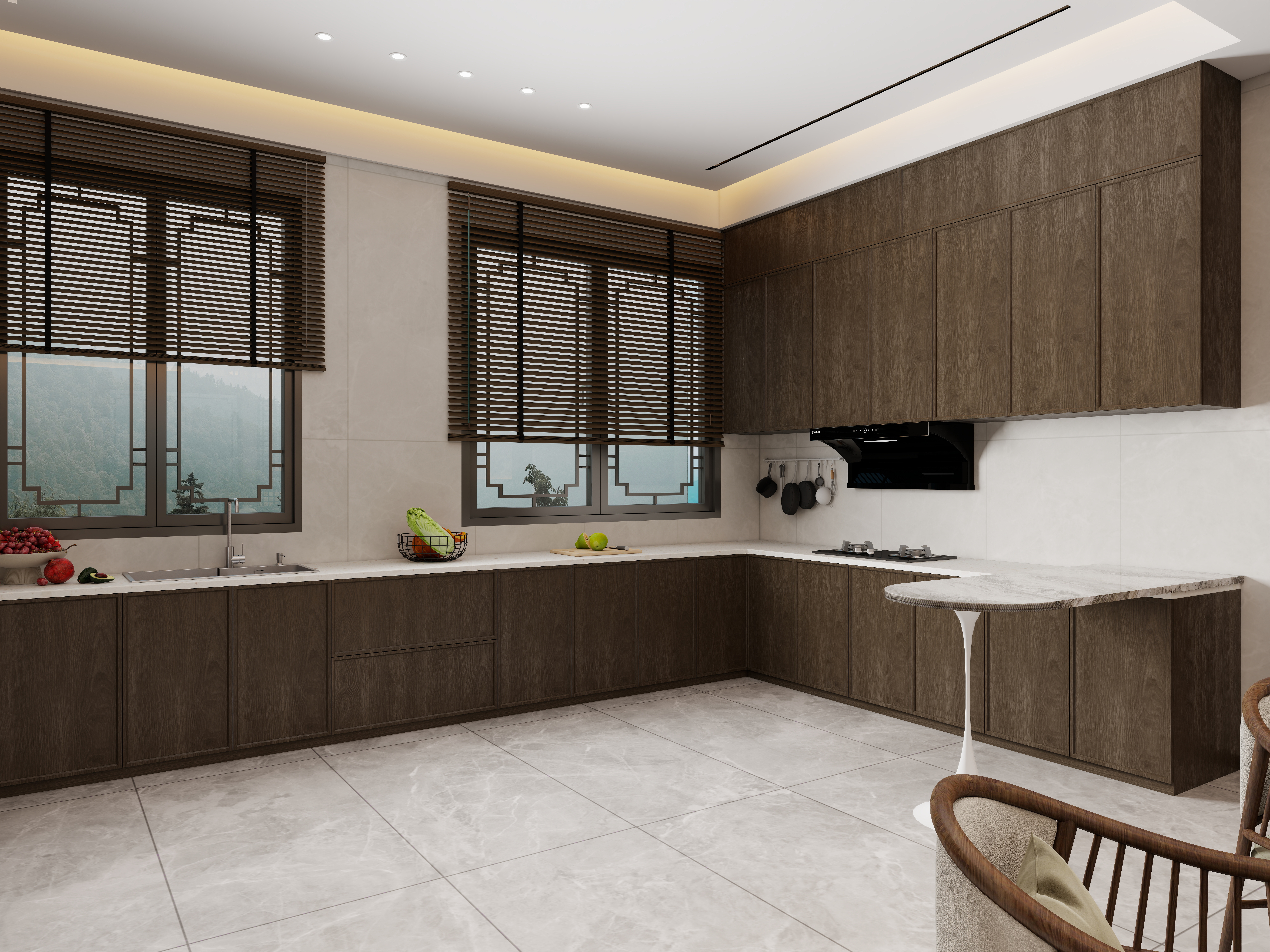 .midIbjc-玖珑御府 -58栋一层1F客餐厅装修效果图第1张