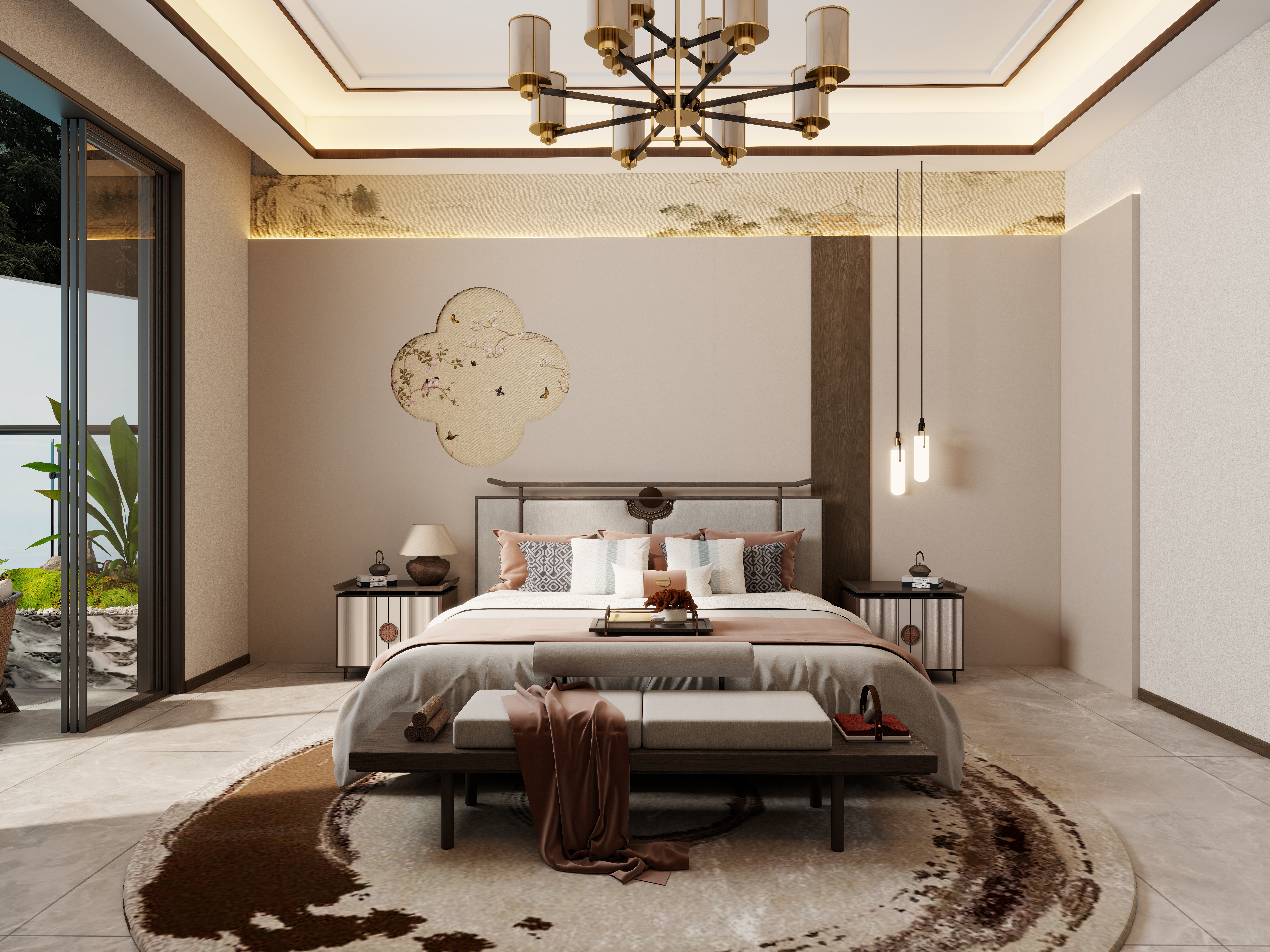 .midIbjc-玖珑御府 -58栋二层2F主卧装修效果图第1张