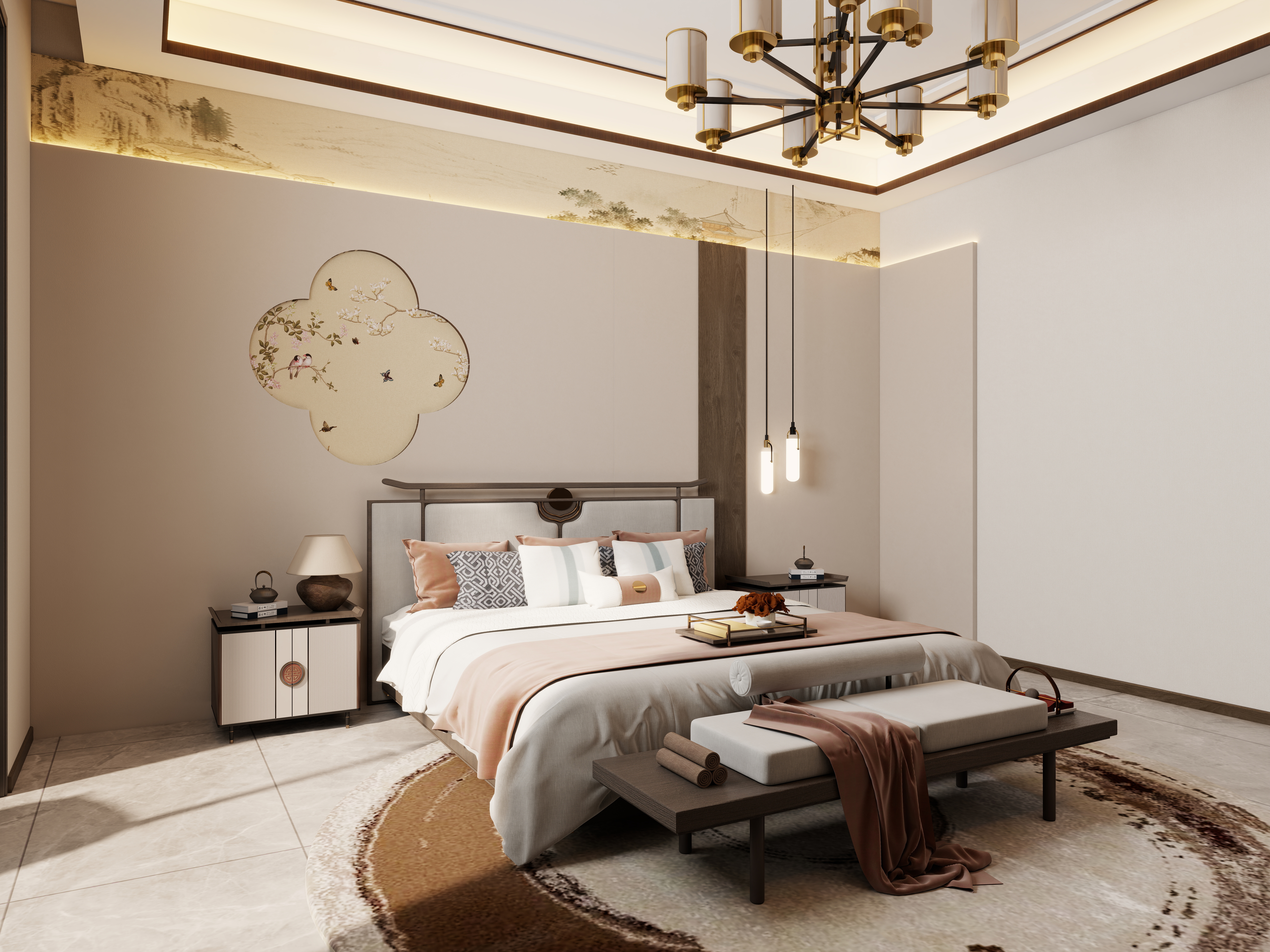 .midIbjc-玖珑御府 -58栋二层2F主卧装修效果图第3张