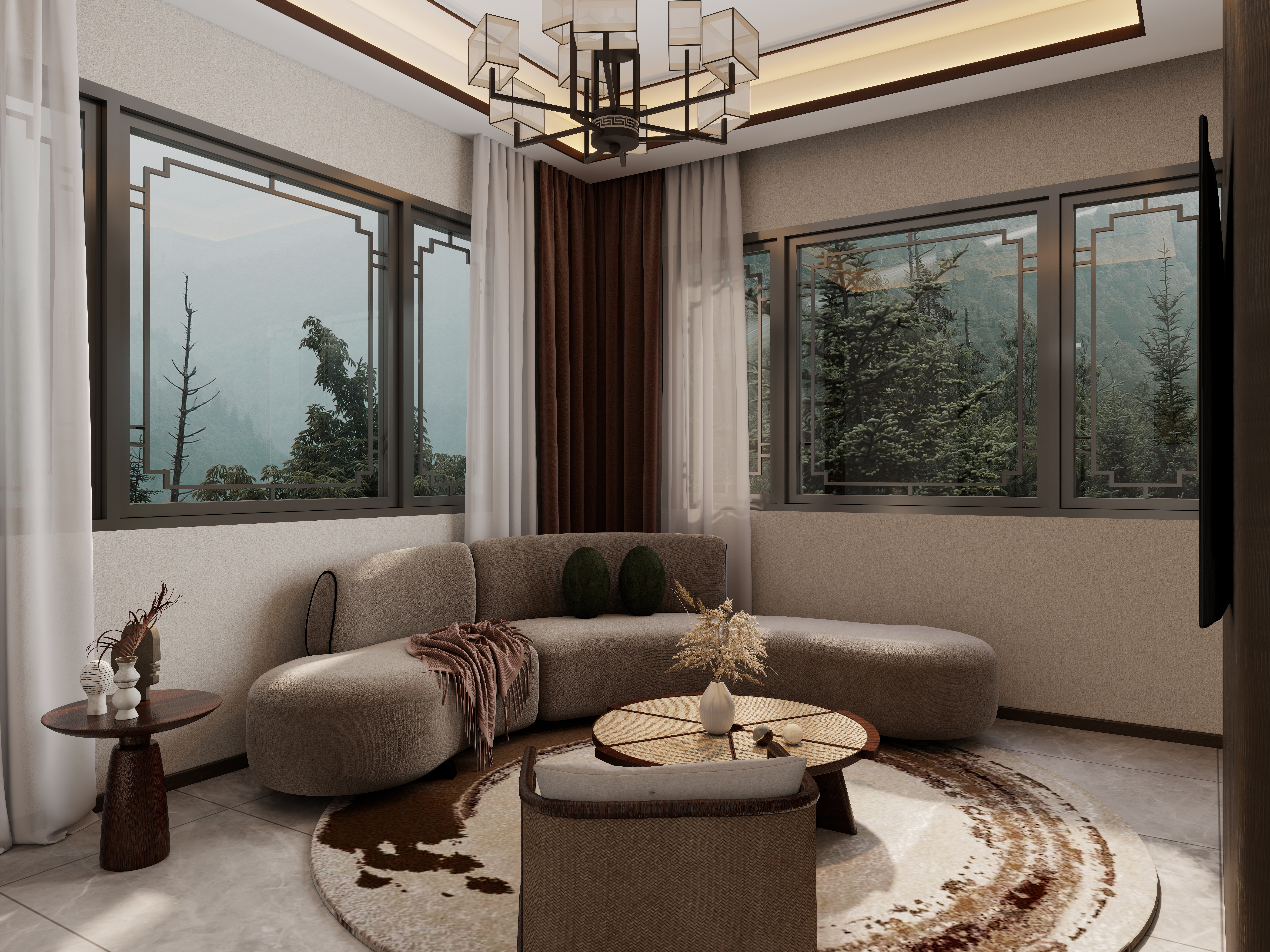 .midIbjc-玖珑御府 -58栋三层3F主卧装修效果图第2张