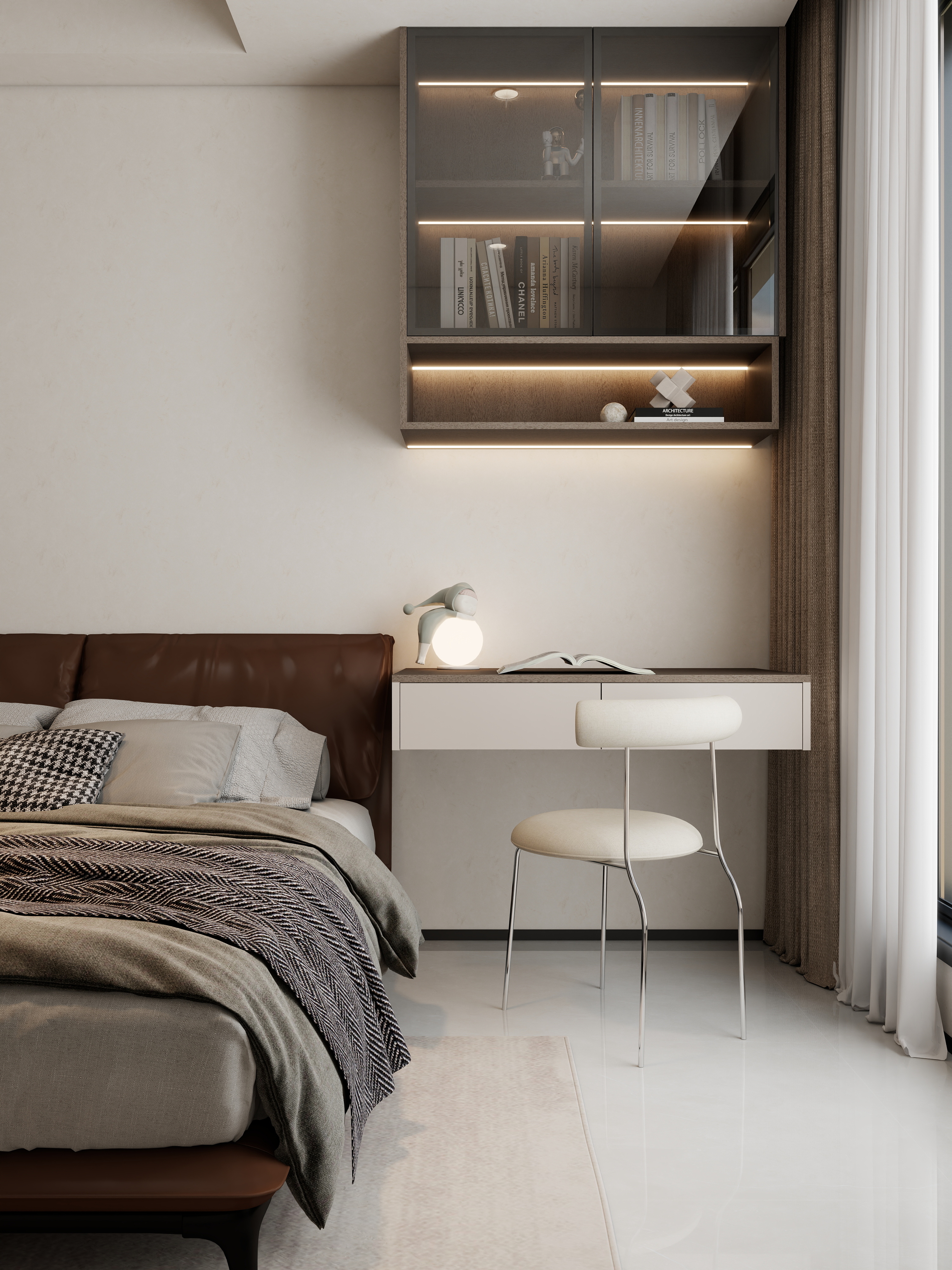 孙有权-『2025-11』136平丨现代简约四居室一层次卧一装修效果图第2张