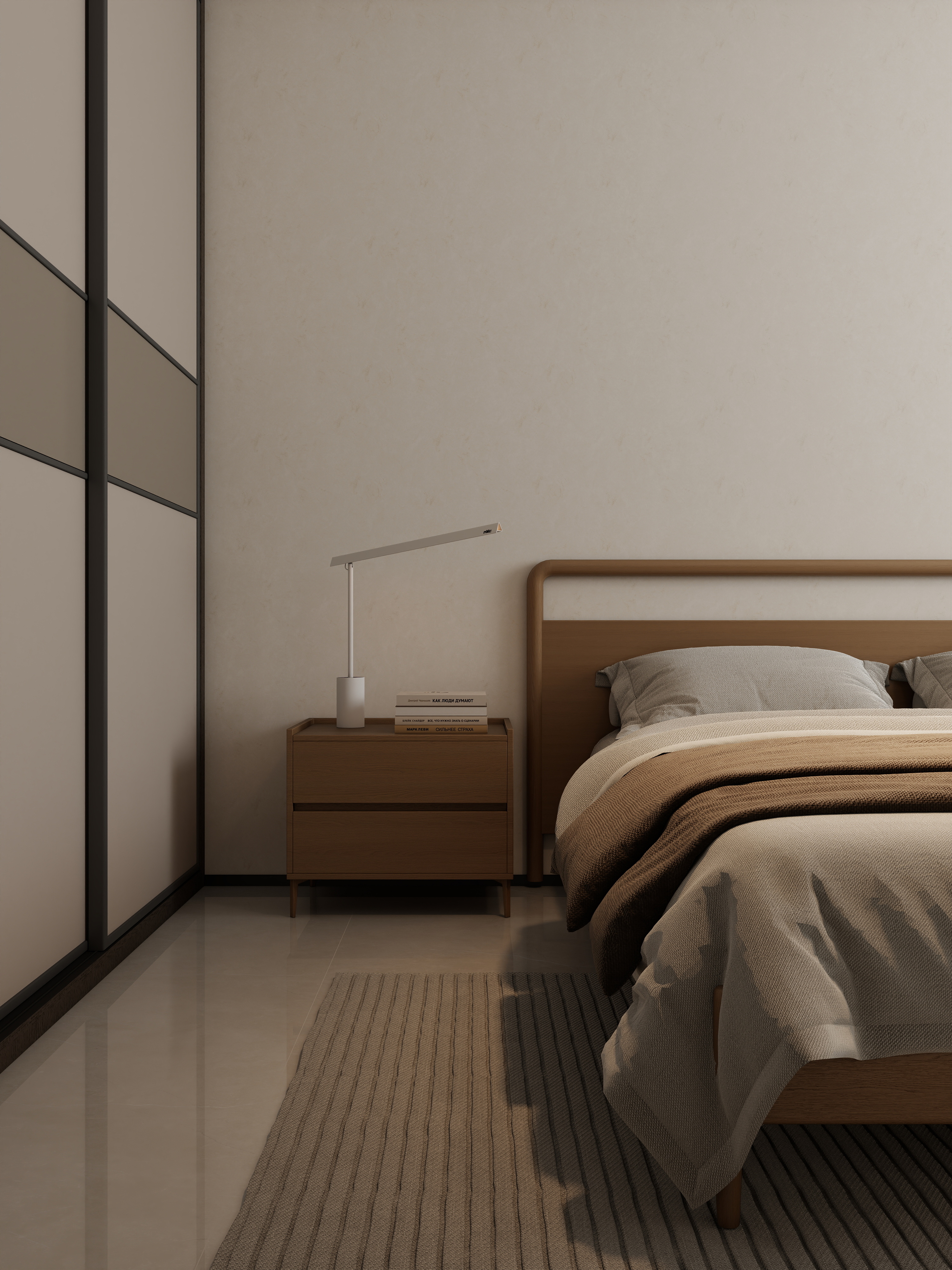 孙有权-『2025-11』136平丨现代简约四居室一层次卧二装修效果图第3张