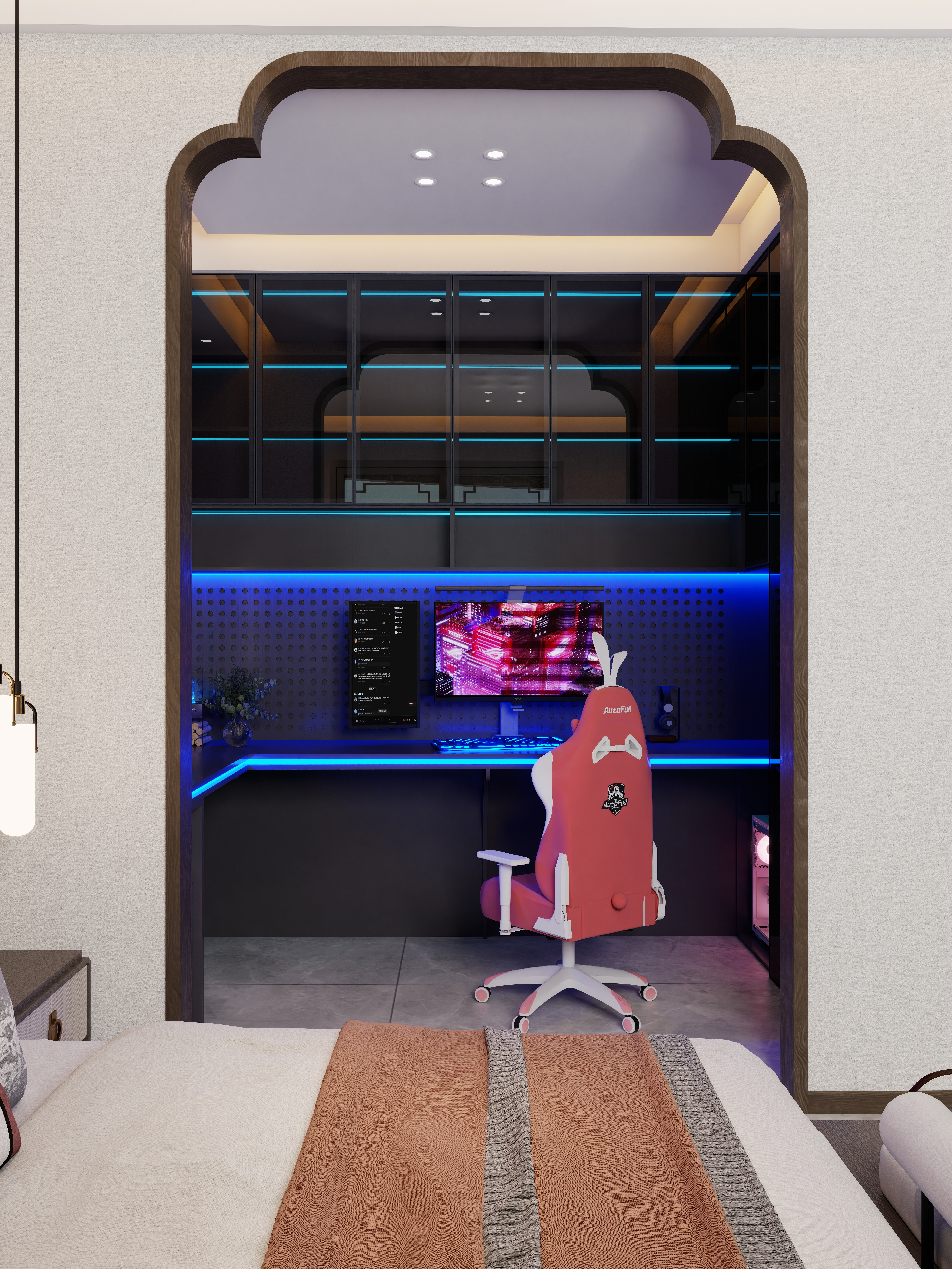 .midIbjc-玖珑御府 -58栋二层2F次卧装修效果图第3张