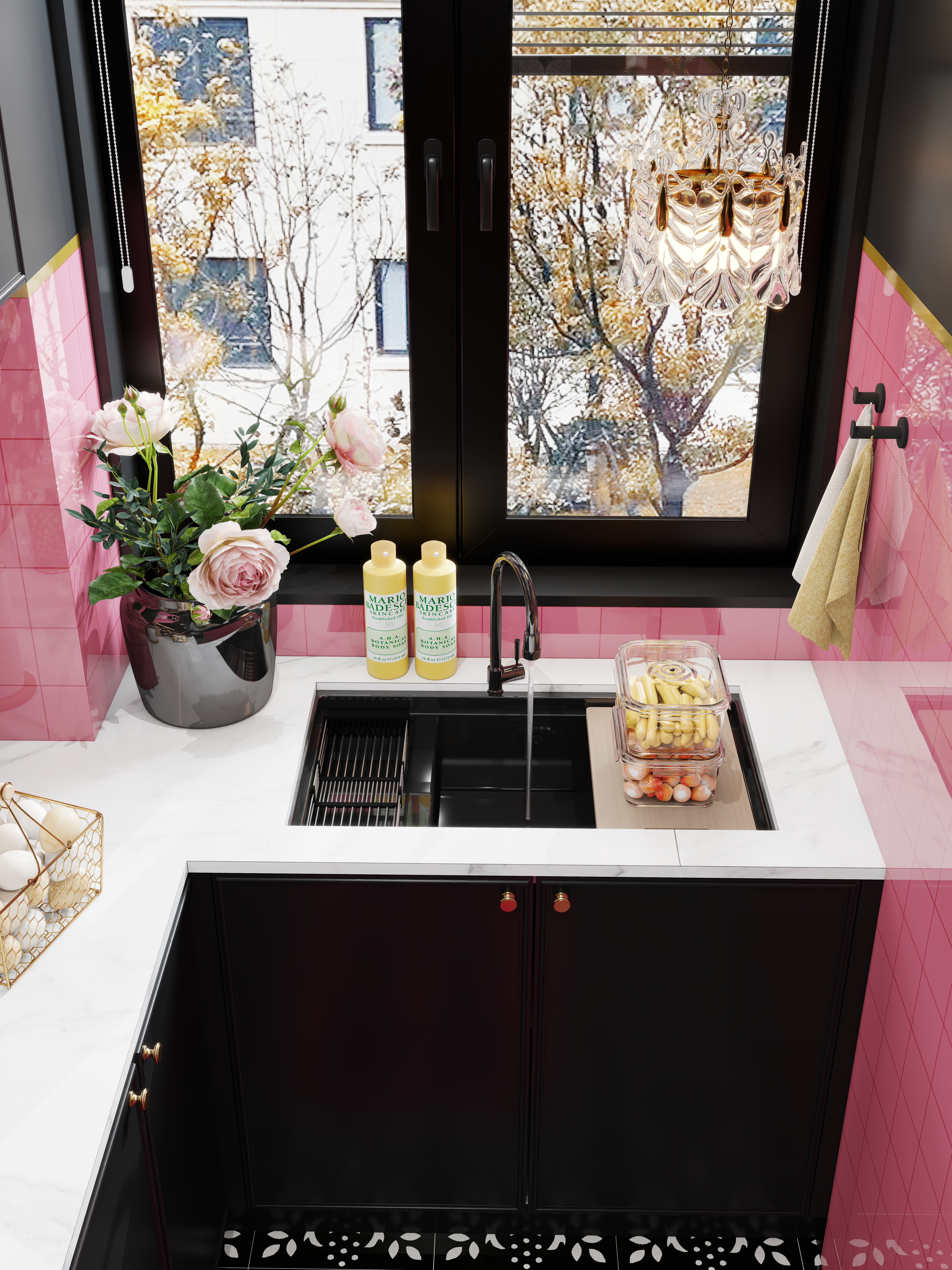 陈711-84㎡1室一层厨房装修效果图第4张