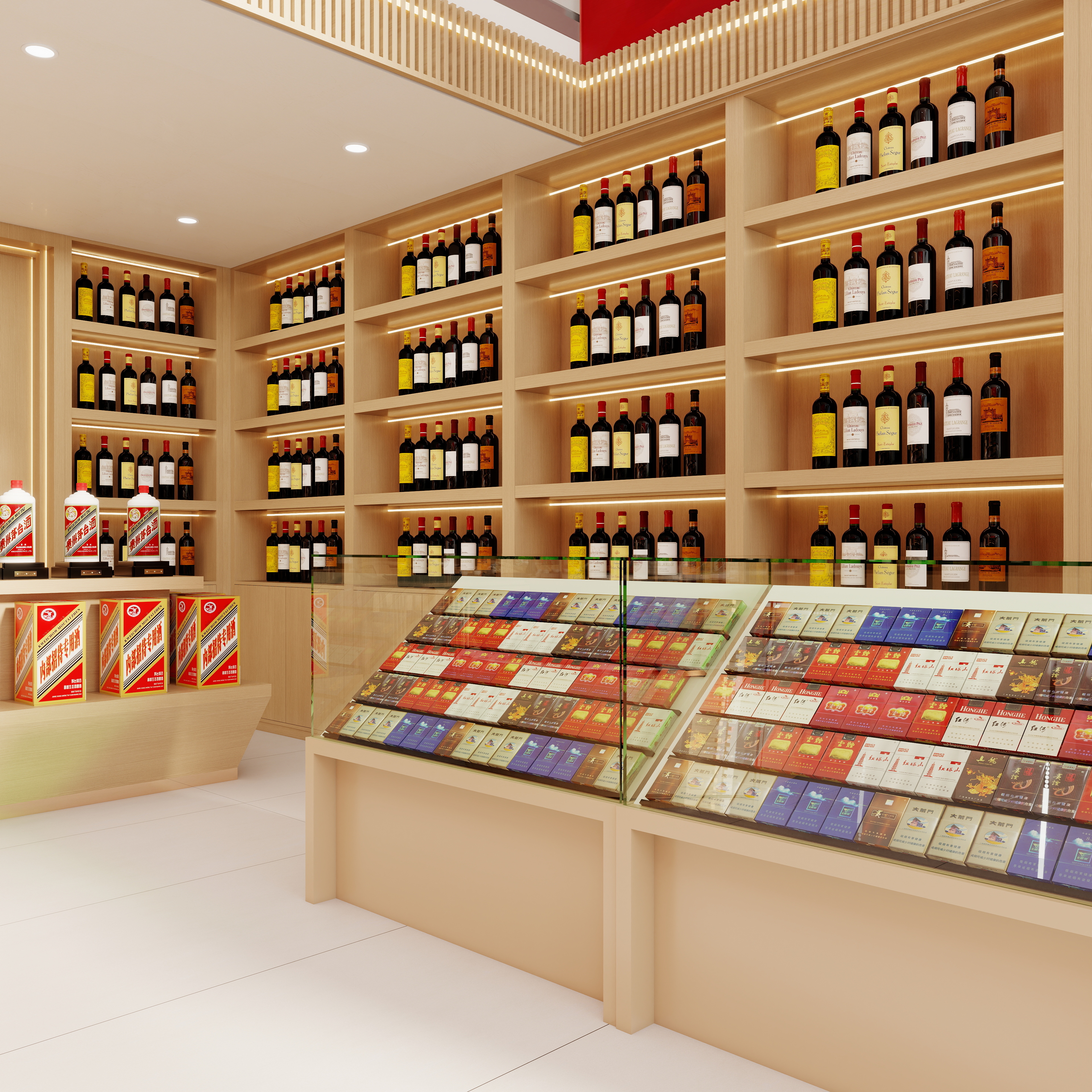 壹诺设计工作室-烟酒店 装修效果图