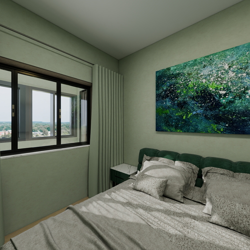 厙厾-138㎡3室一层客卧装修效果图第3张