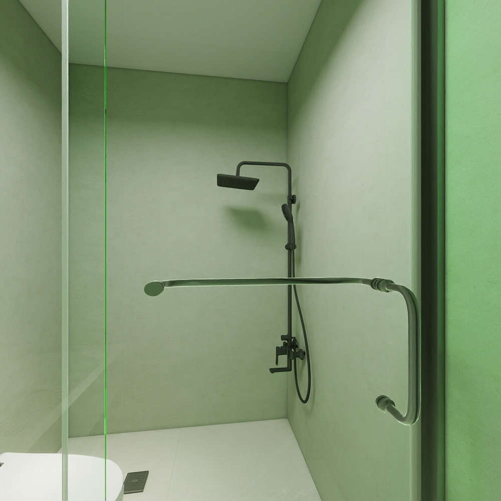 厙厾-138㎡3室一层主卫装修效果图第3张