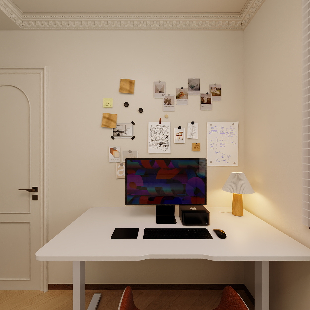 设计师1朱工-法式奶油一层次卧装修效果图第3张