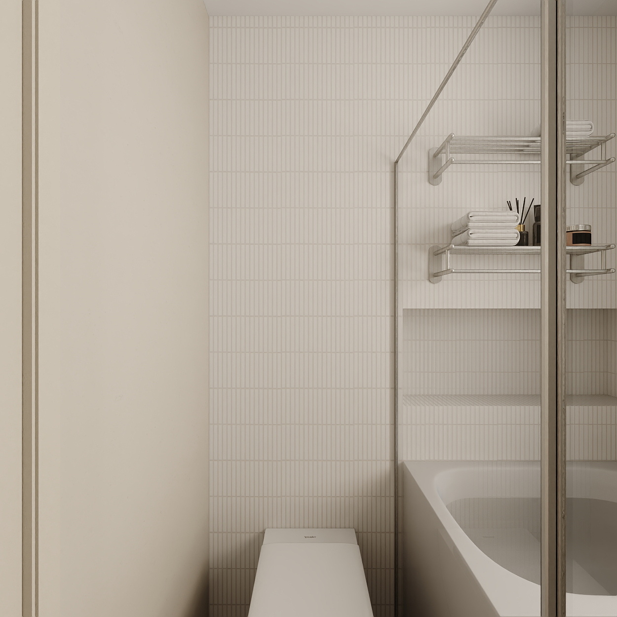 设计师1朱工-法式奶油一层卫生间装修效果图第3张