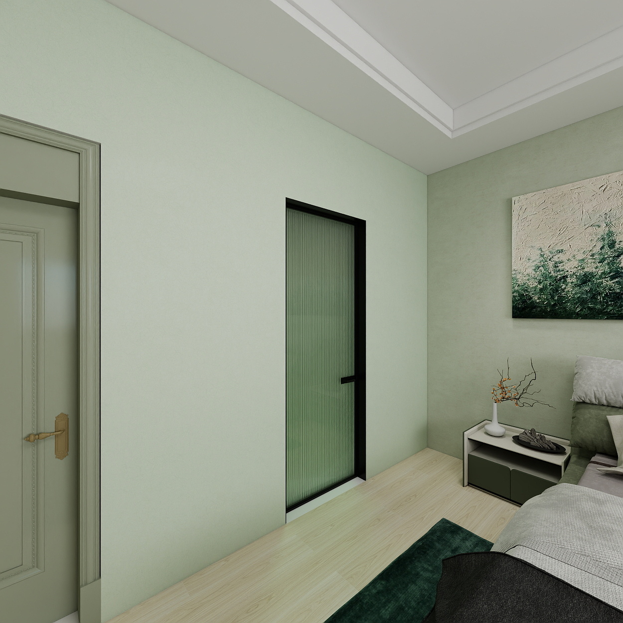 厙厾-138㎡3室一层主卧装修效果图第5张