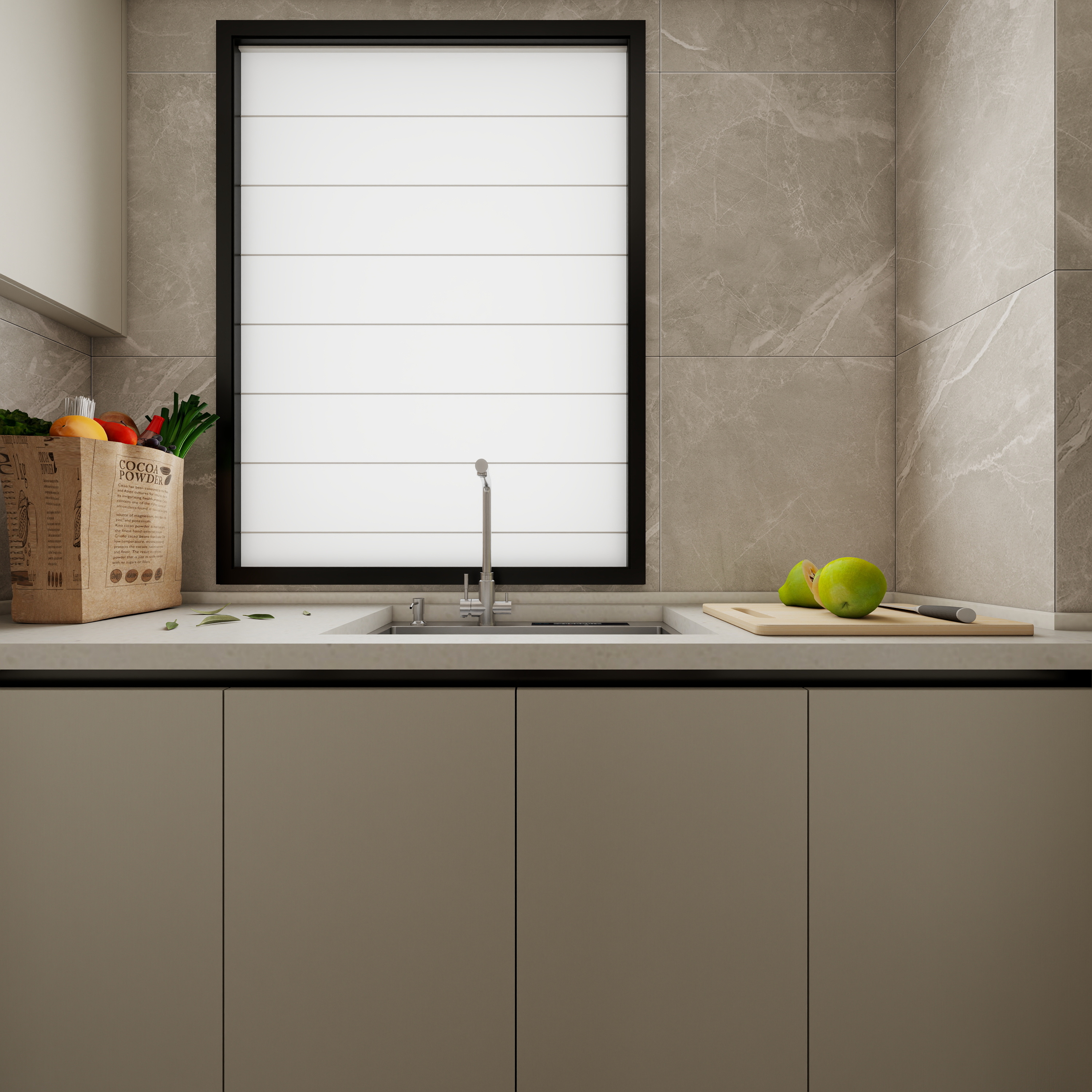 孙有权-『2025-11』127平丨现代简约精装房一层厨房装修效果图第3张