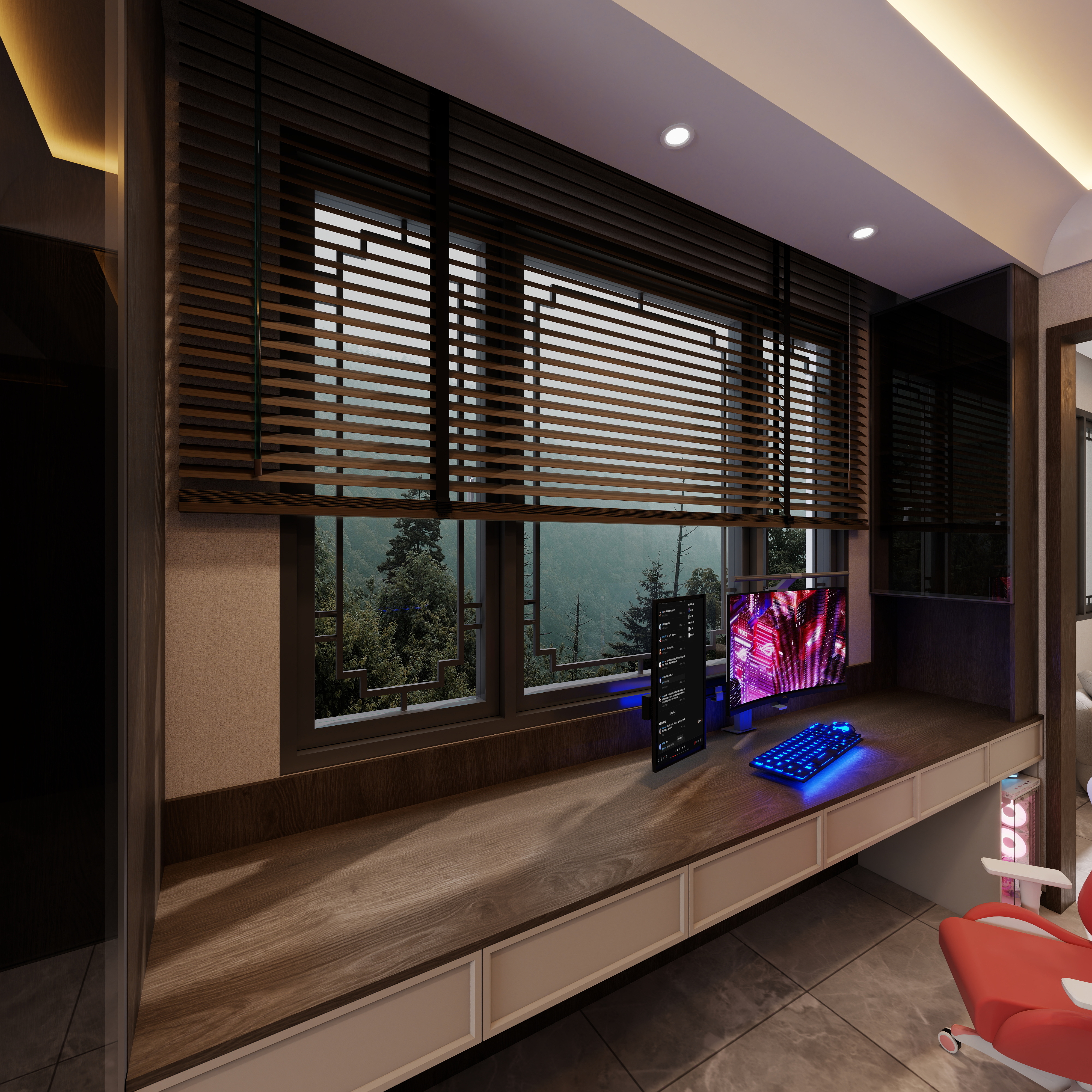 .midIbjc-玖珑御府 -58栋四层4F衣帽间装修效果图第3张