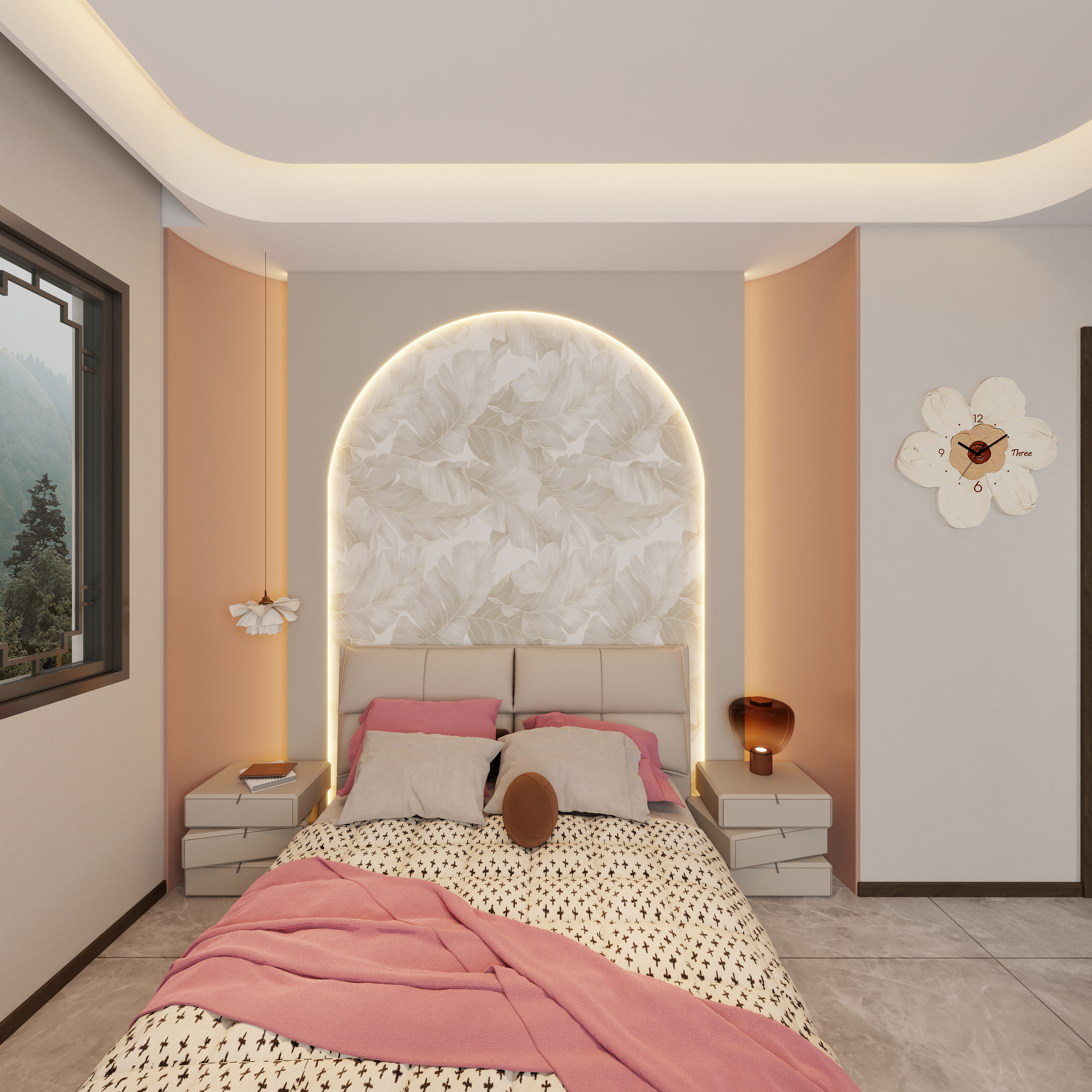 .midIbjc-玖珑御府 -58栋三层3F北次卧装修效果图第3张