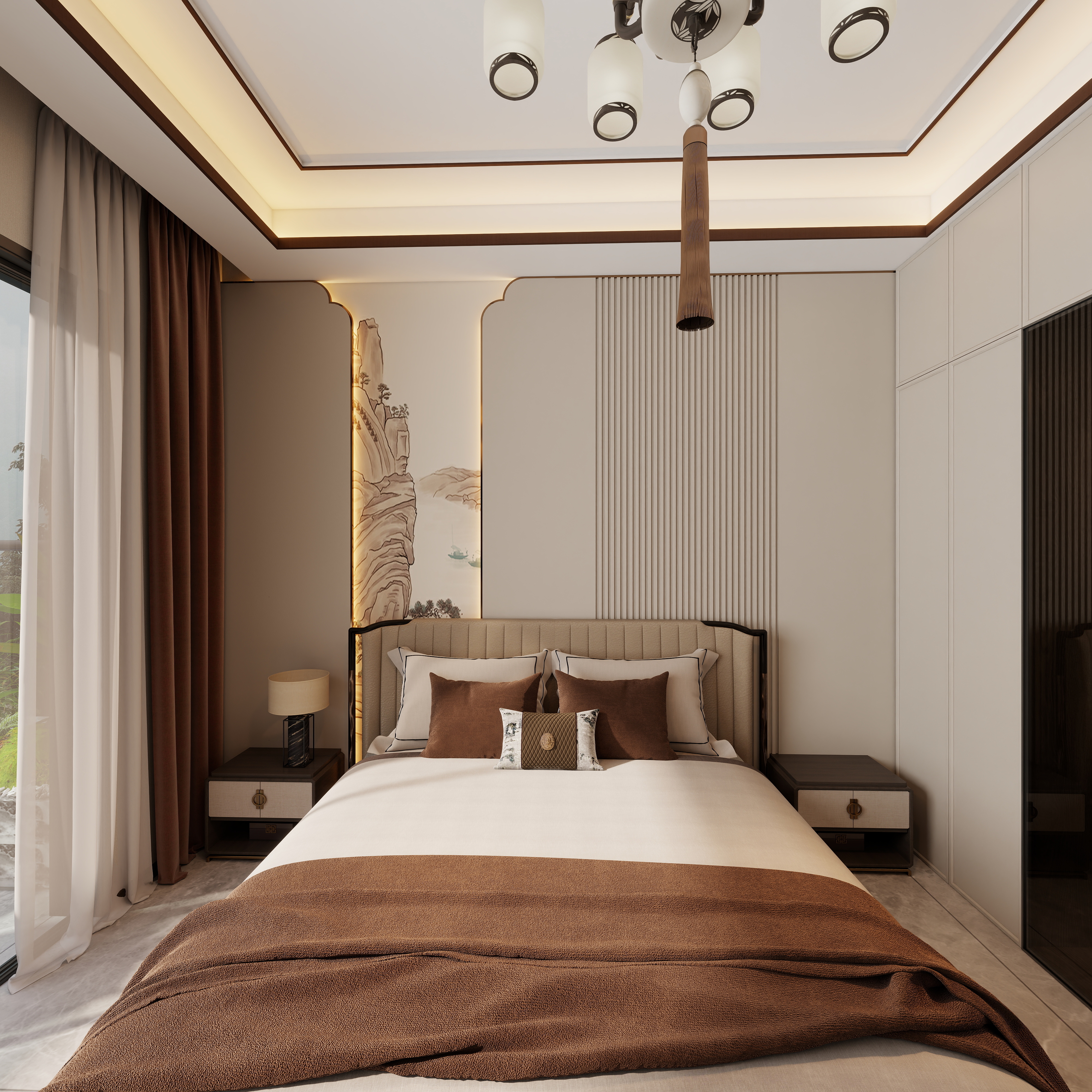 .midIbjc-玖珑御府 -58栋三层3F主卧装修效果图第5张