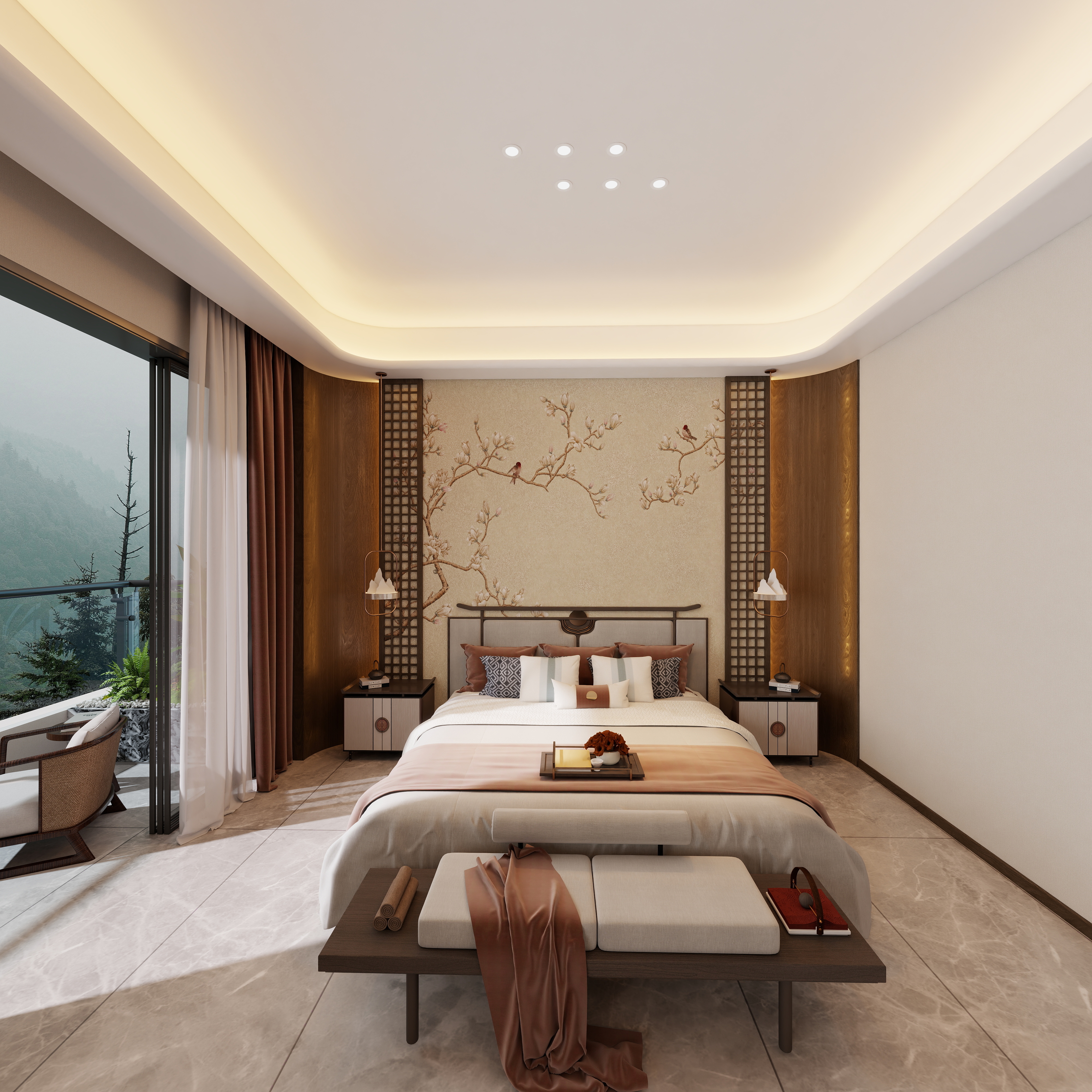 .midIbjc-玖珑御府 -58栋四层4F主卧装修效果图第3张