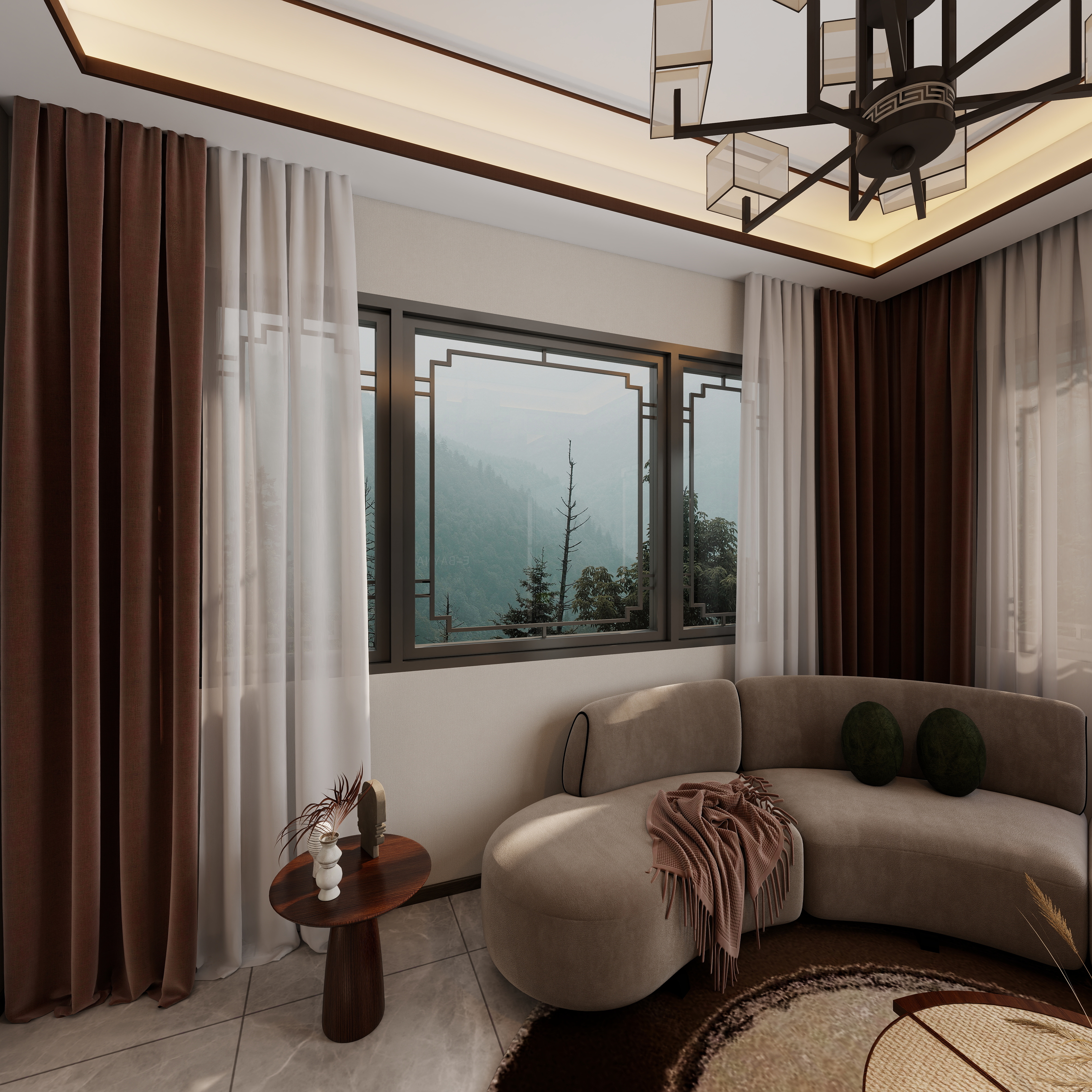 .midIbjc-玖珑御府 -58栋三层3F主卧装修效果图第4张