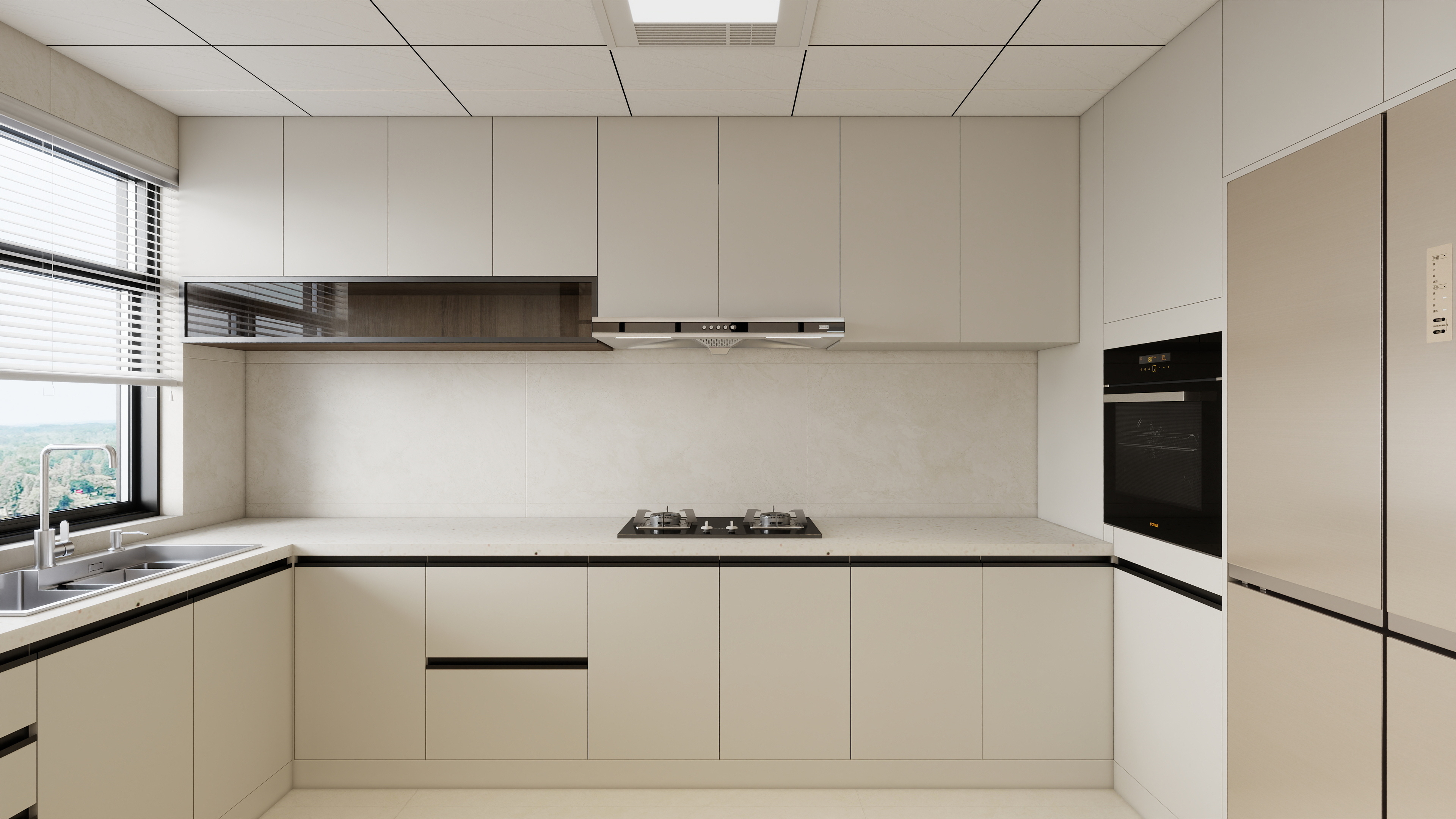 星空设计500-现代简约126㎡3室装修效果图